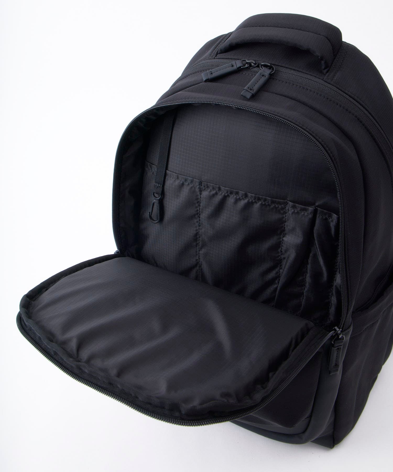 anello リュック バックパック　PC収納 A4収納 両面撥水 キャリーオン JASPERA ATB5144 ブラック