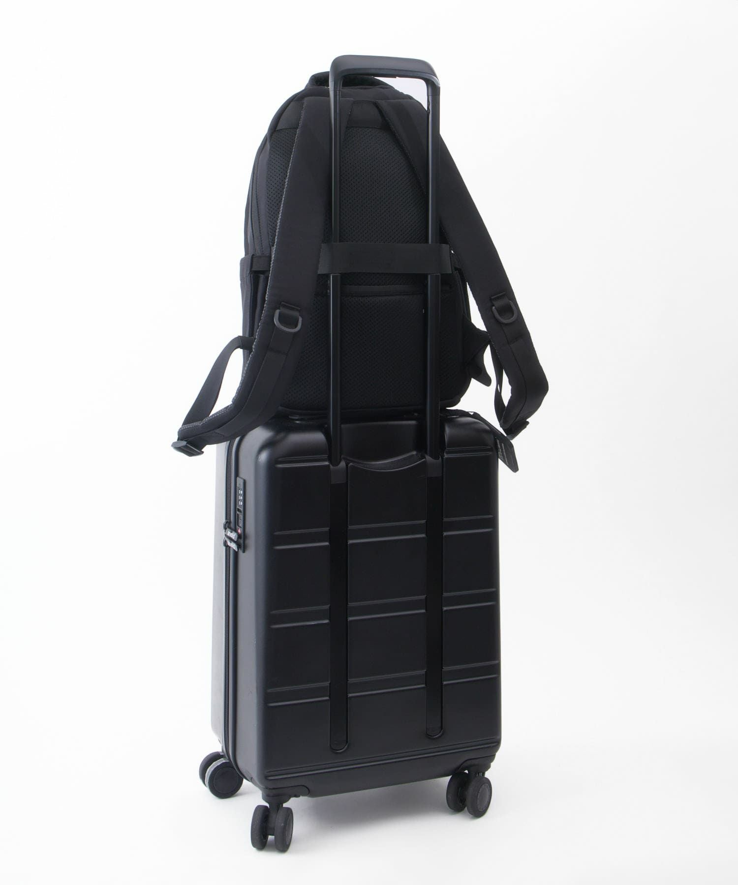 anello リュック バックパック　PC収納 A4収納 両面撥水 キャリーオン JASPERA ATB5144 ブラック