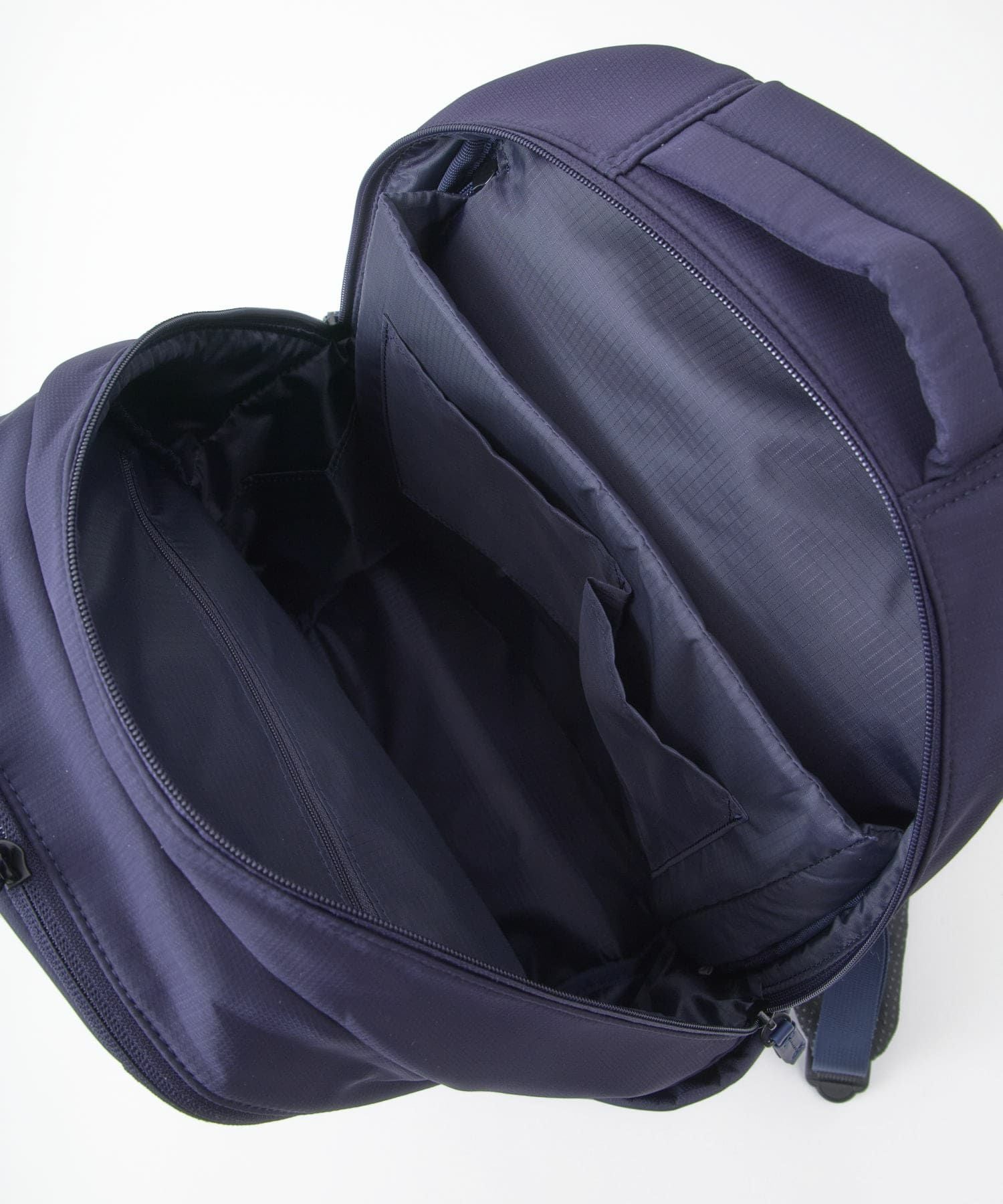 anello リュック バックパック　PC収納 A4収納 両面撥水 キャリーオン JASPERA ATB5144 ネイビー