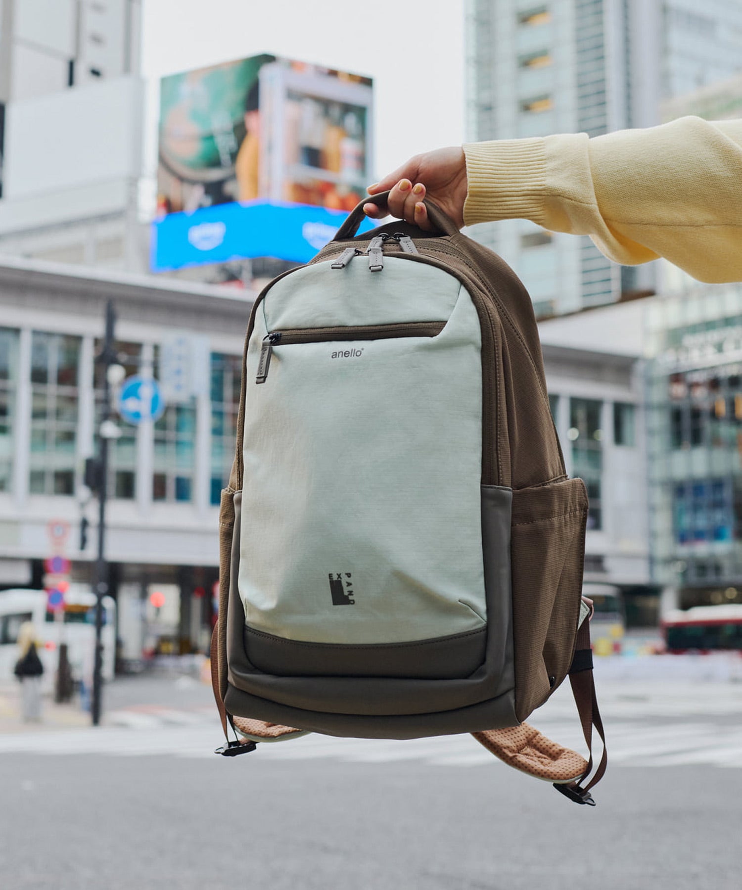 anello リュック バックパック　PC収納 A4収納 両面撥水 キャリーオン JASPERA ATB5144 ラベンダー