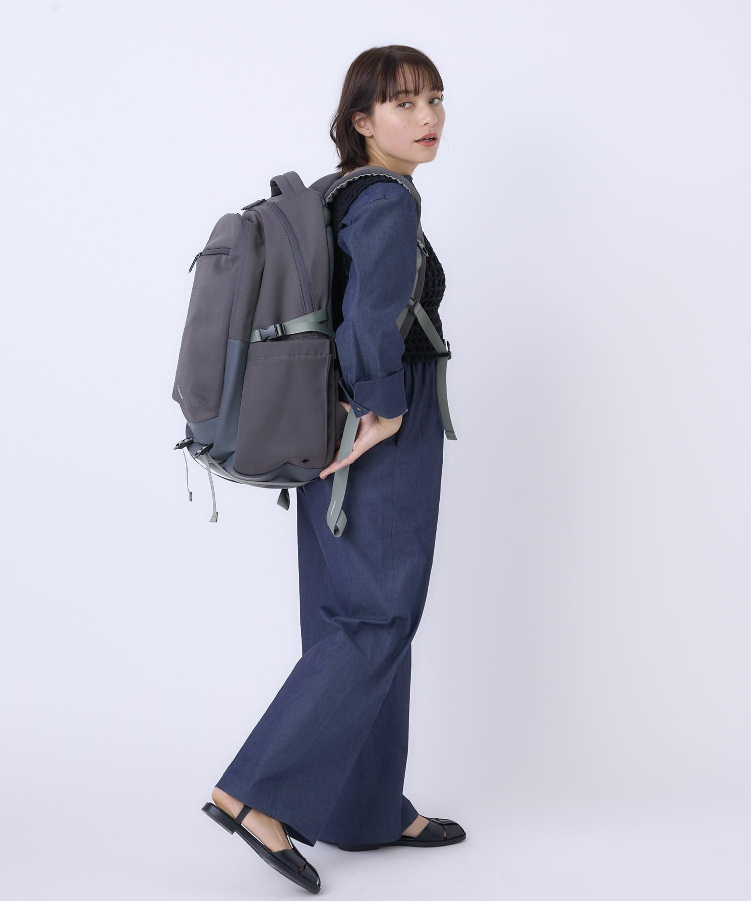 anello 大容量リュック(L) JASPER｜32L 両面撥水 PC収納 旅行・長期出張