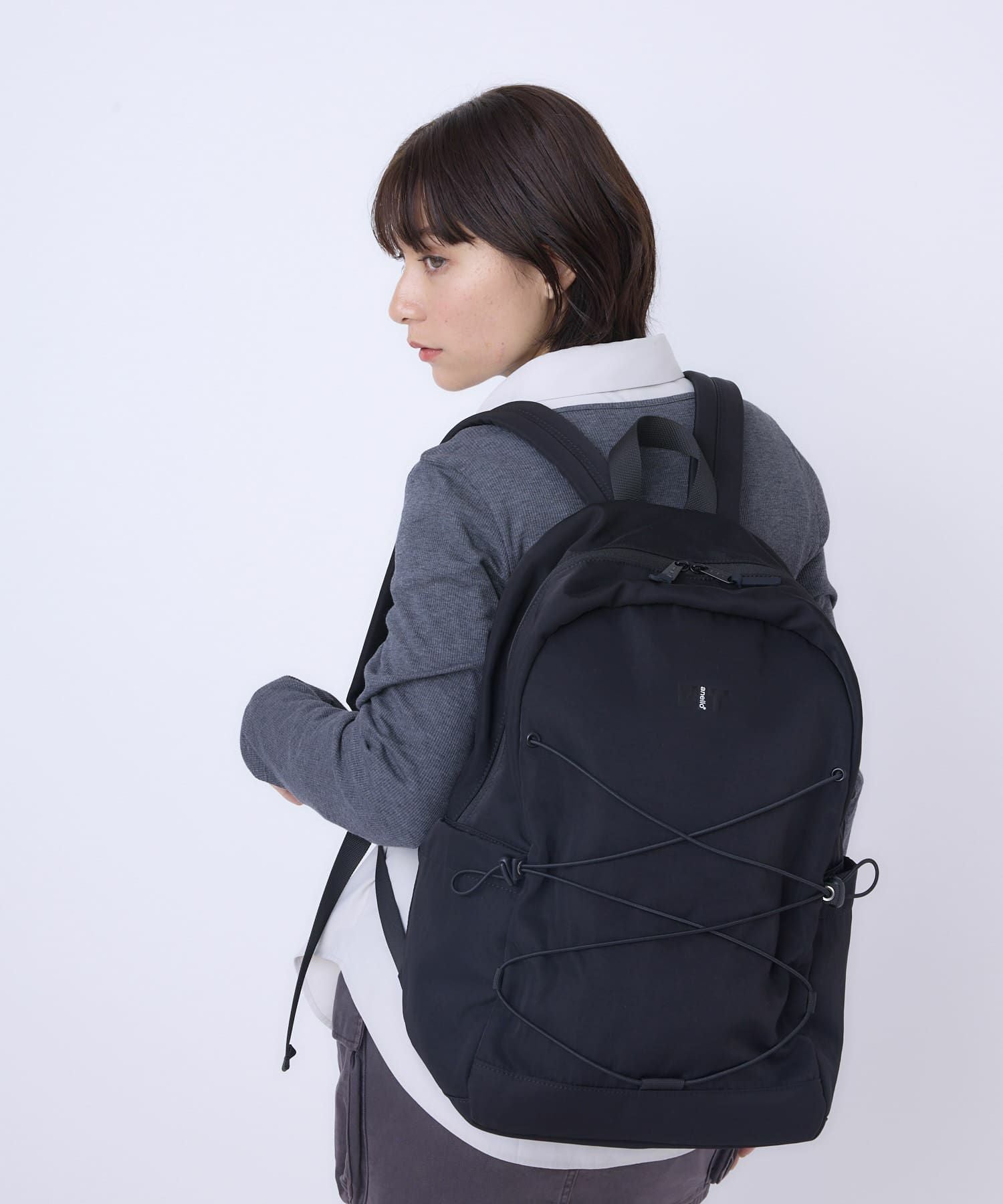 anello FIT FLOOP バックパック リュック A4収納 両面撥水 ATR0401 ブラック