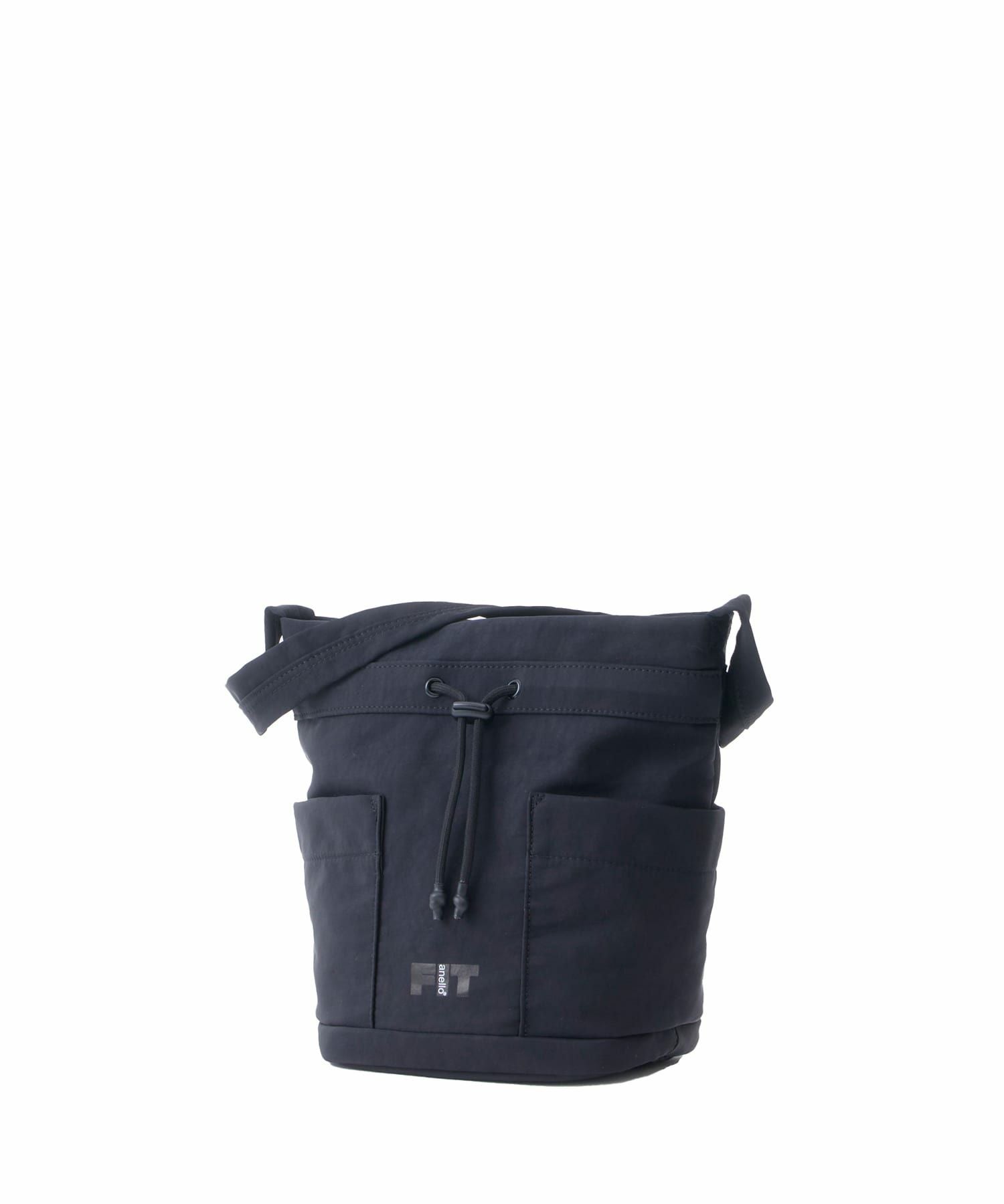 anello FIT FLOOP ショルダーバッグ ミニショルダー 巾着 両面撥水 ATR0403 ブラック