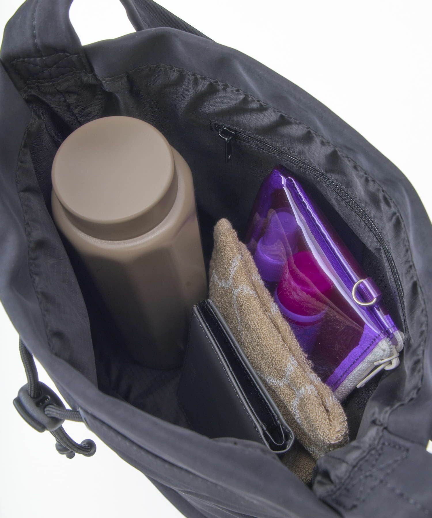 anello FIT FLOOP ショルダーバッグ ミニショルダー 巾着 両面撥水 ATR0403 ブラック