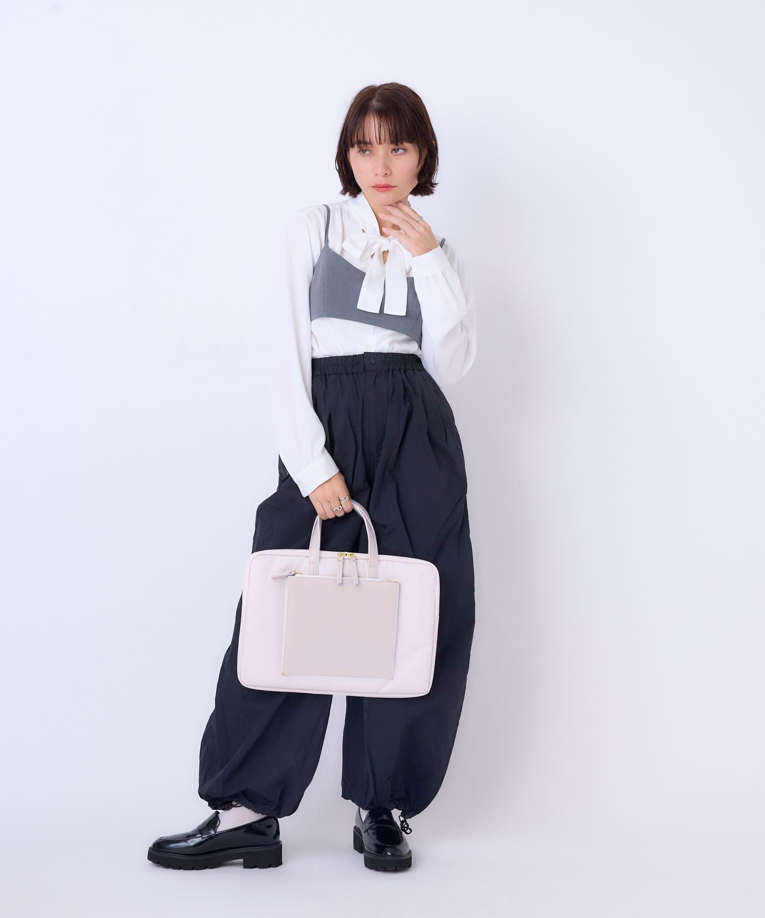 anello PC収納ケース PC収納 撥水 CONVERT　ATY0181 アイボリー