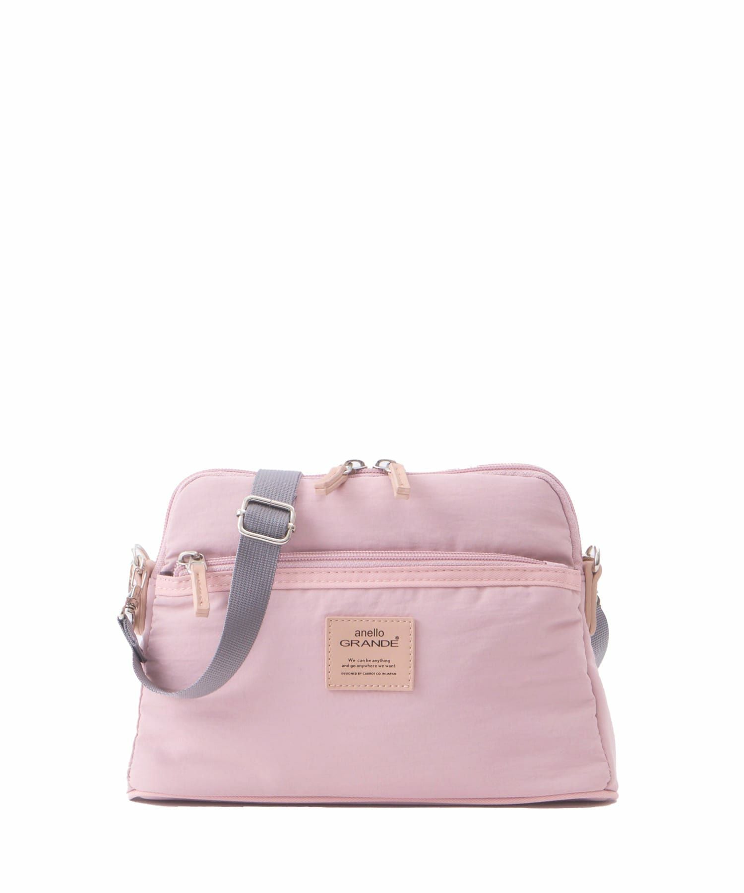 anelloGRANDE ショルダーバッグ ２WAY  撥水 軽量 ポーチ型  GHM1061 ピンク