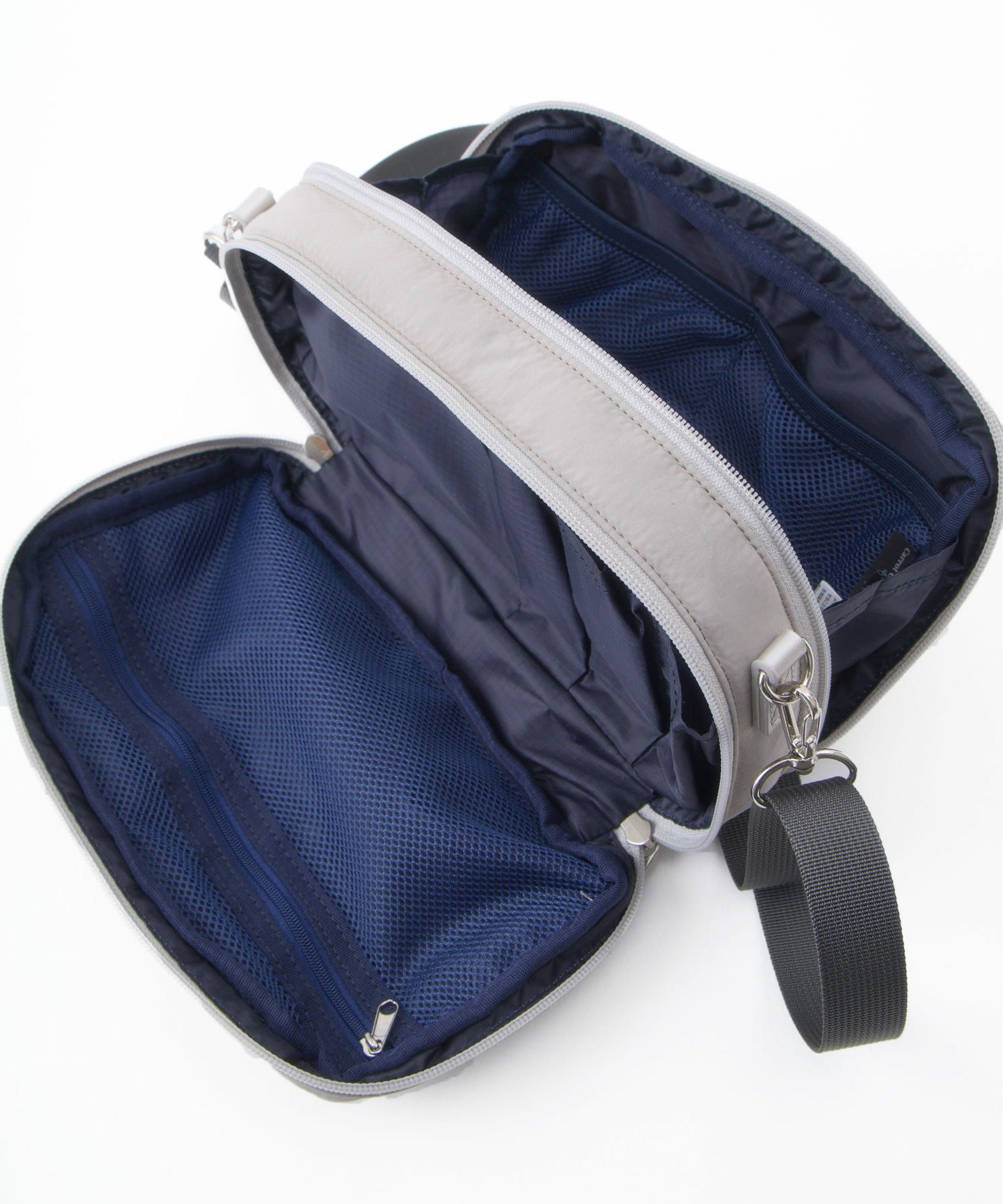 anelloGRANDE ショルダーバッグ ２WAY  撥水 軽量 ポーチ型 GHM1062 ライトグレー