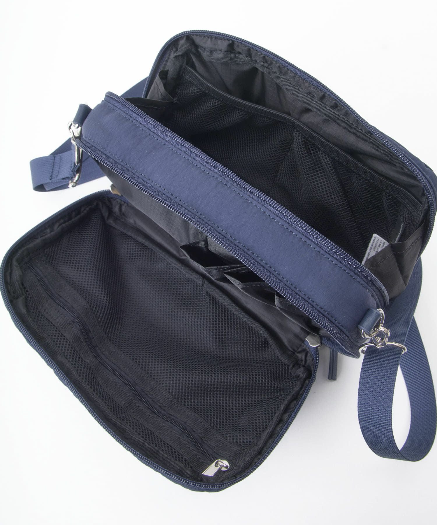 anelloGRANDE ショルダーバッグ ２WAY  撥水 軽量 ポーチ型 GHM1062 ネイビー