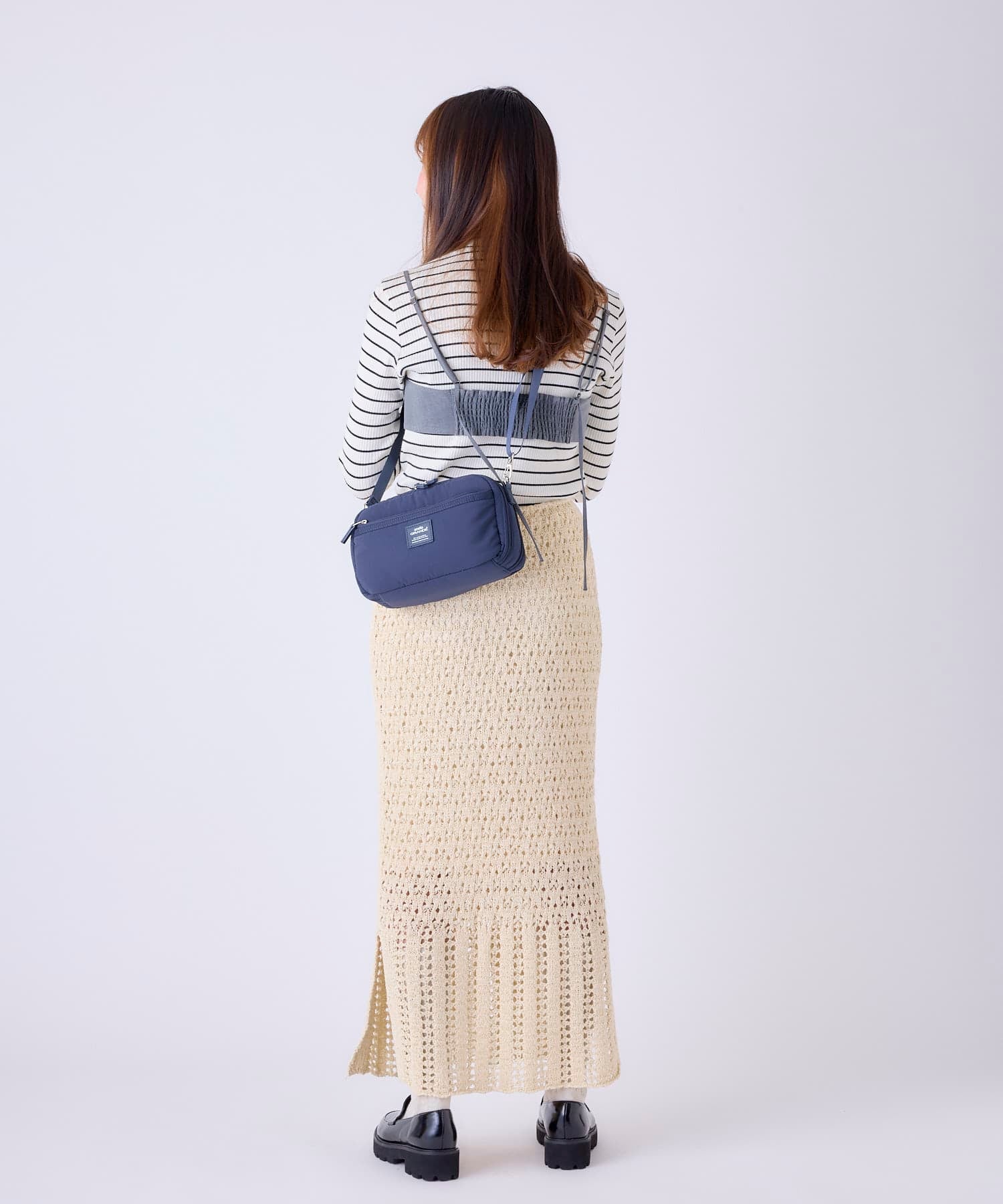 anelloGRANDE ショルダーバッグ ２WAY  撥水 軽量 ポーチ型 GHM1062 