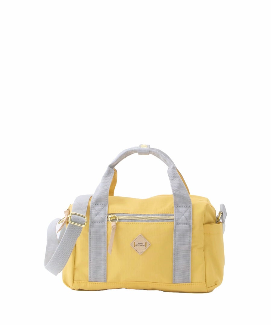 anelloGRANDE ショルダーバッグ ２WAY A5収納 軽量 撥水 RETROPOP GTM1071 マスタード