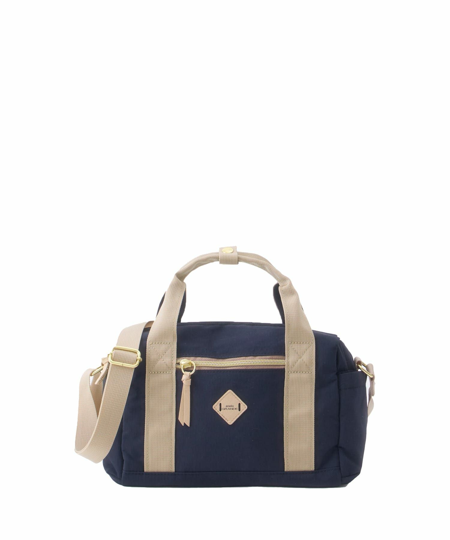 anelloGRANDE ショルダーバッグ ２WAY A5収納 軽量 撥水 RETROPOP GTM1071 ネイビー