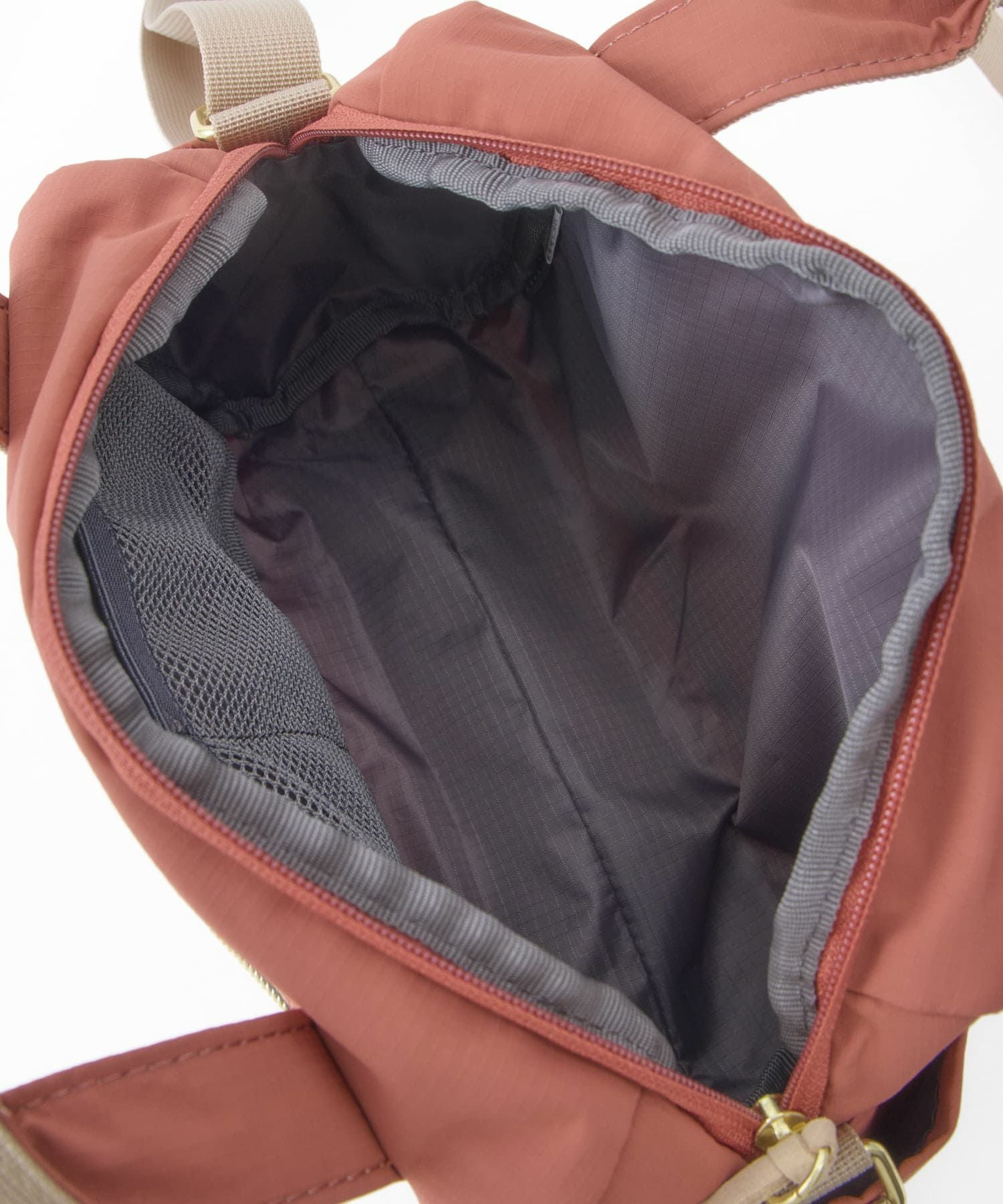 anelloGRANDE ショルダーバッグ ２WAY A5収納 軽量 撥水 RETROPOP GTM1071 ダークオレンジ