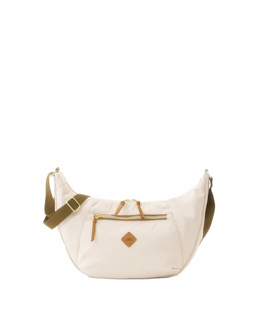 anelloGRANDE ショルダーバッグ ２WAY A5収納 軽量 撥水 RETROPOP GTM1072　ライトベージュ