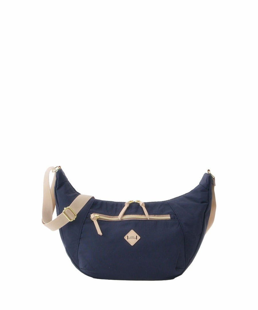 anelloGRANDE ショルダーバッグ ２WAY A5収納 軽量 撥水 RETROPOP GTM1072　ネイビー