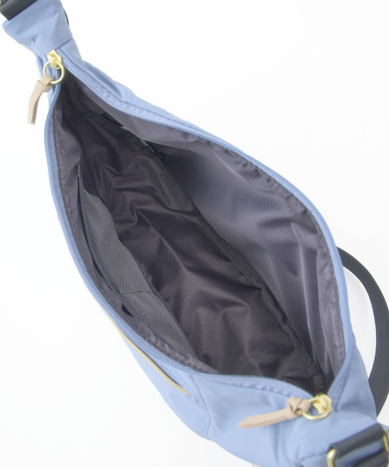 anelloGRANDE ショルダーバッグ ２WAY A5収納 軽量 撥水 RETROPOP GTM1072　ブルーグレー