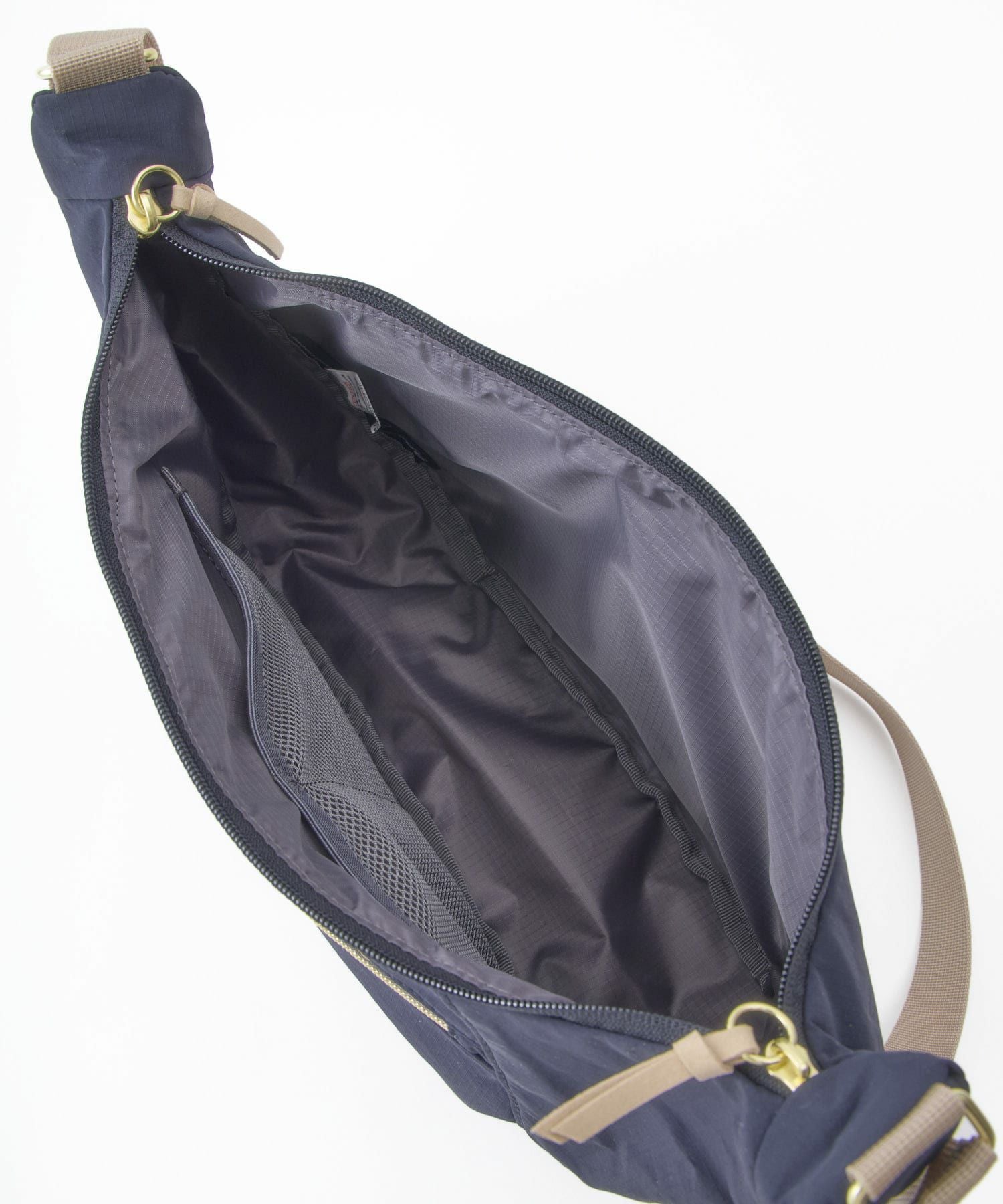 anelloGRANDE ショルダーバッグ ２WAY A5収納 軽量 撥水 RETROPOP GTM1072　ネイビー