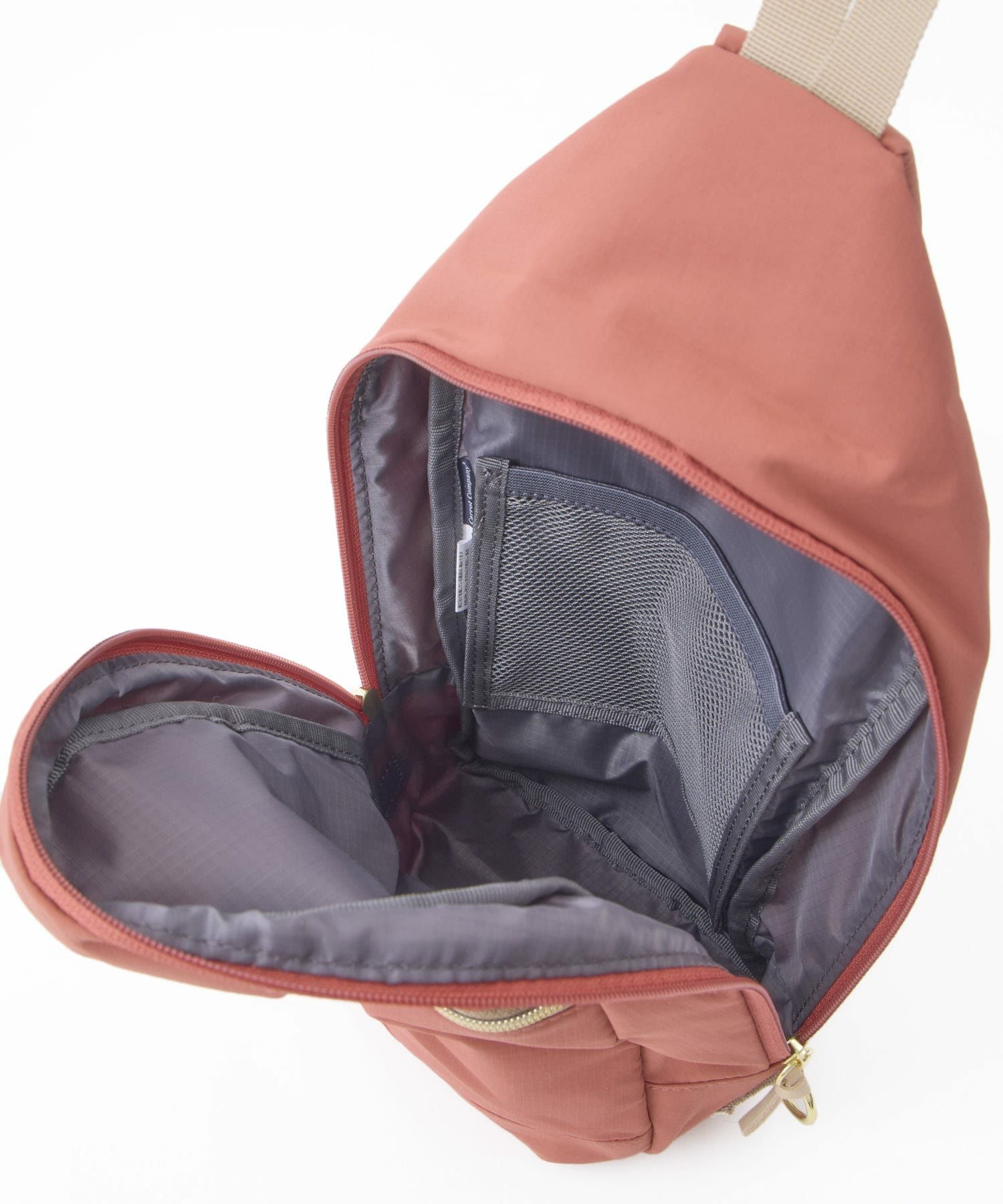 anelloGRANDE クロスボディ A５収納 軽量 撥水 RETROPOP GTM1075 ダークオレンジ