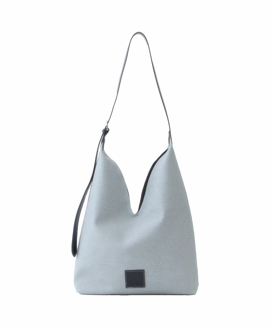 Legato Largo ショルダーバッグ A4収納 V-shaped LG-X0572 配色ブルー