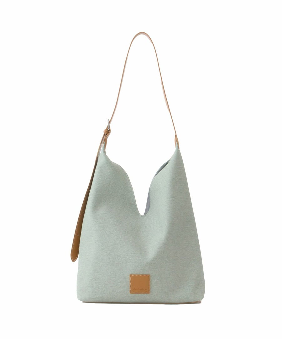 Legato Largo ショルダーバッグ A4収納 V-shaped LG-X0572 配色グリーン