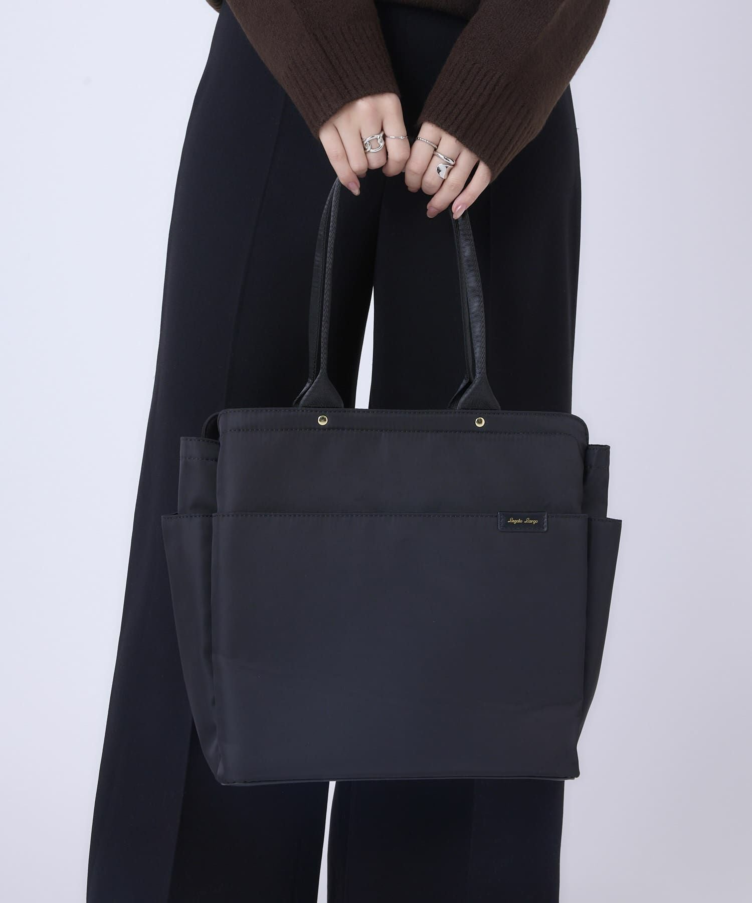 Legato Largo トートバッグ A4収納 Stand Style LH-D1582 ブラック