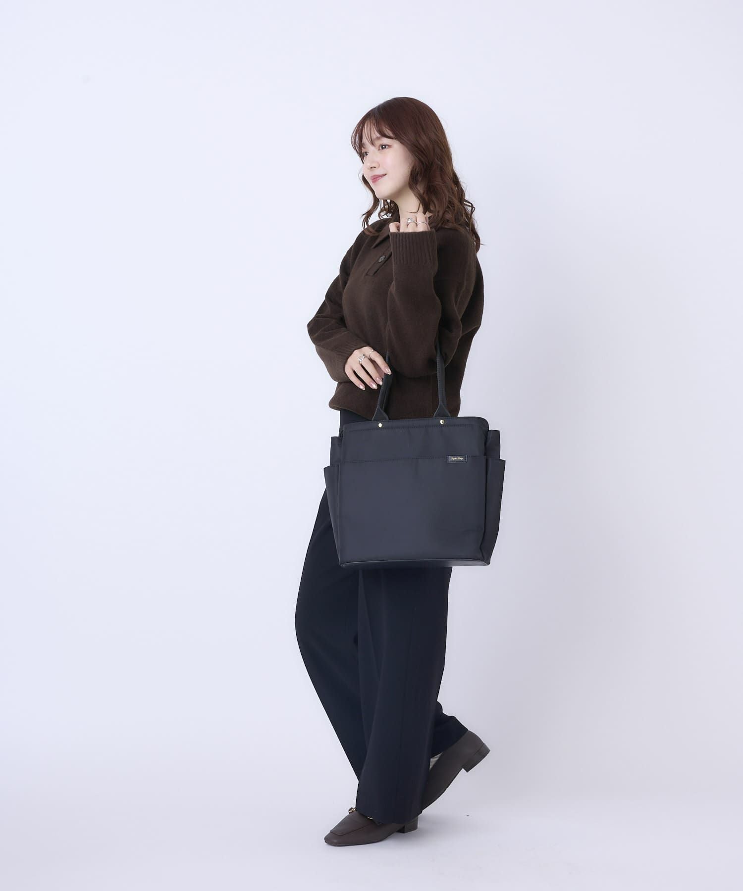 Legato Largo トートバッグ A4収納 Stand Style LH-D1582 ブラック