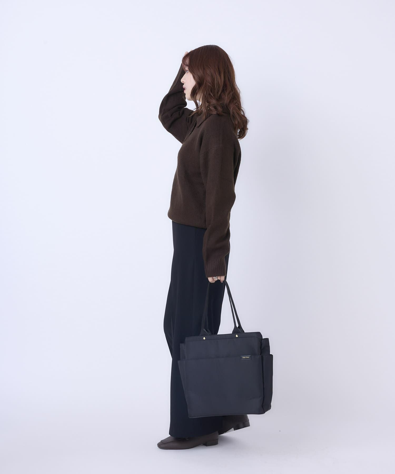Legato Largo トートバッグ A4収納 Stand Style LH-D1582 ブラック