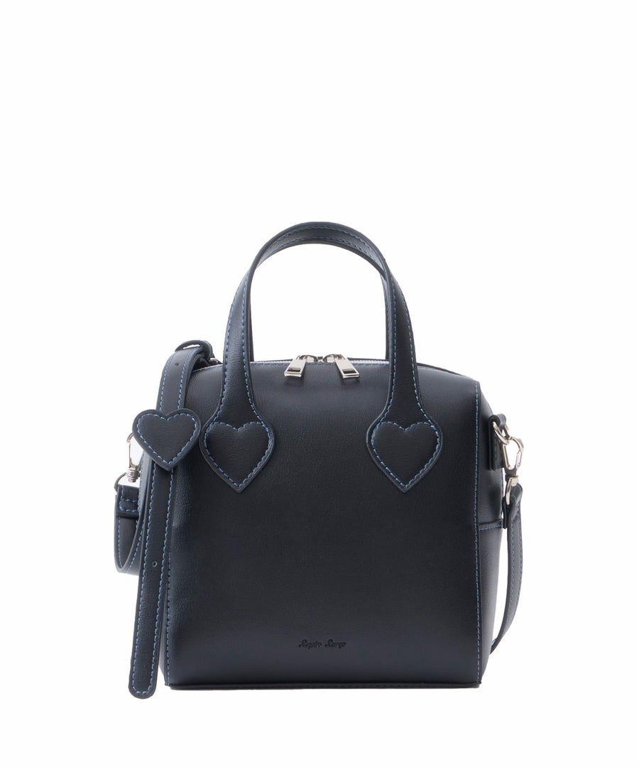 Legato Largo ショルダーバッグ ２WAY 軽量 ハートステッチ LH-W0133　ブラック