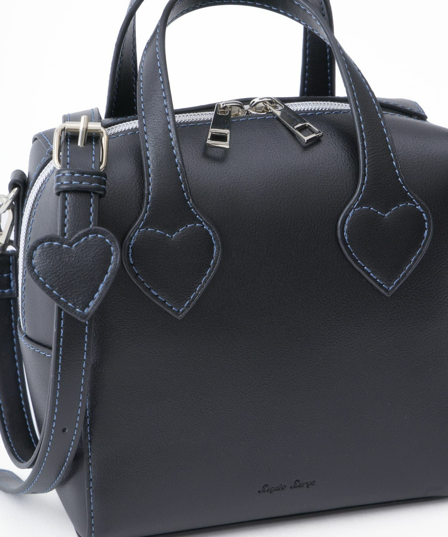 Legato Largo ショルダーバッグ ２WAY 軽量 ハートステッチ LH-W0133 ブラック