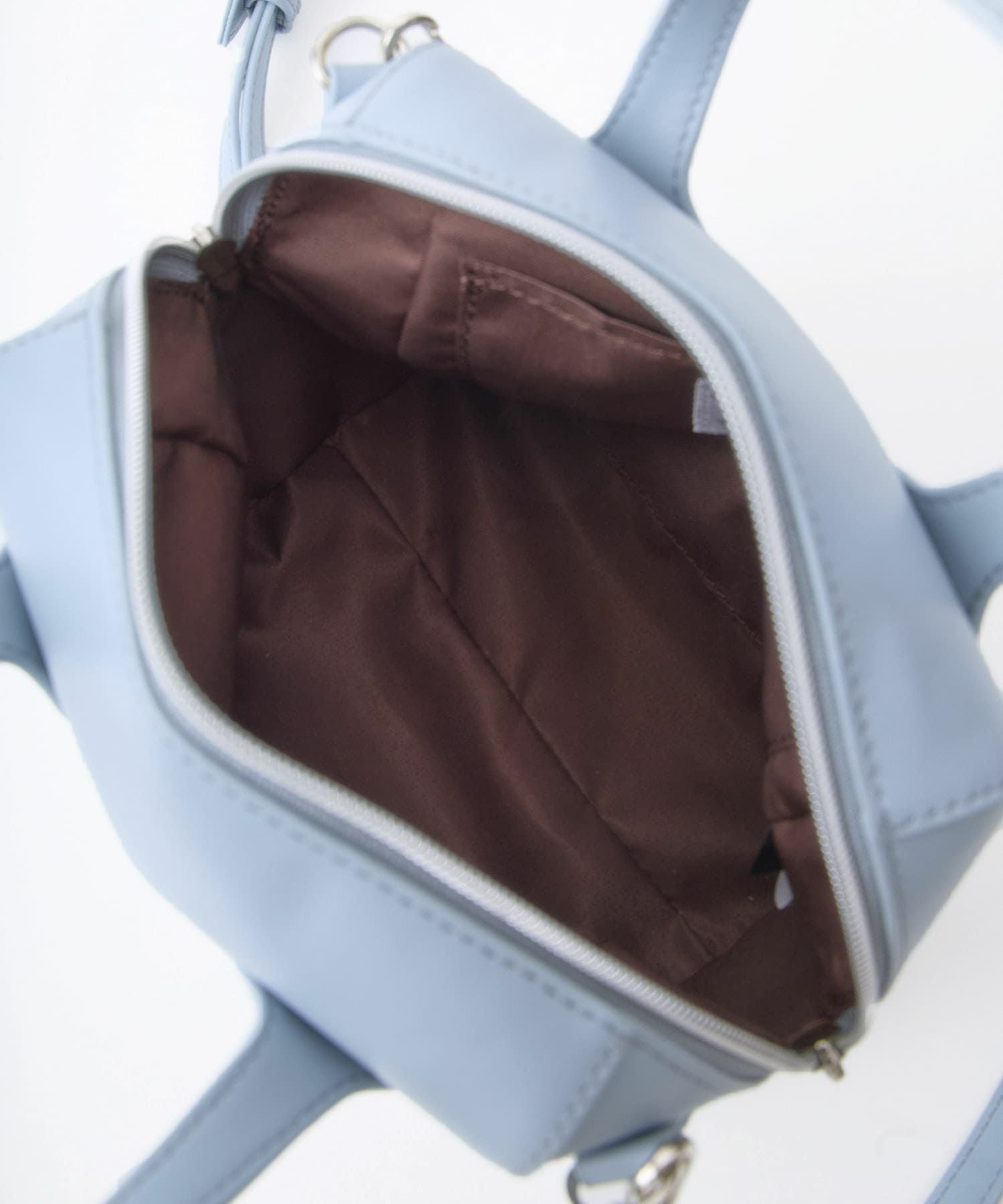 Legato Largo ショルダーバッグ ２WAY 軽量 ハートステッチ LH-W0133　ライトブルー