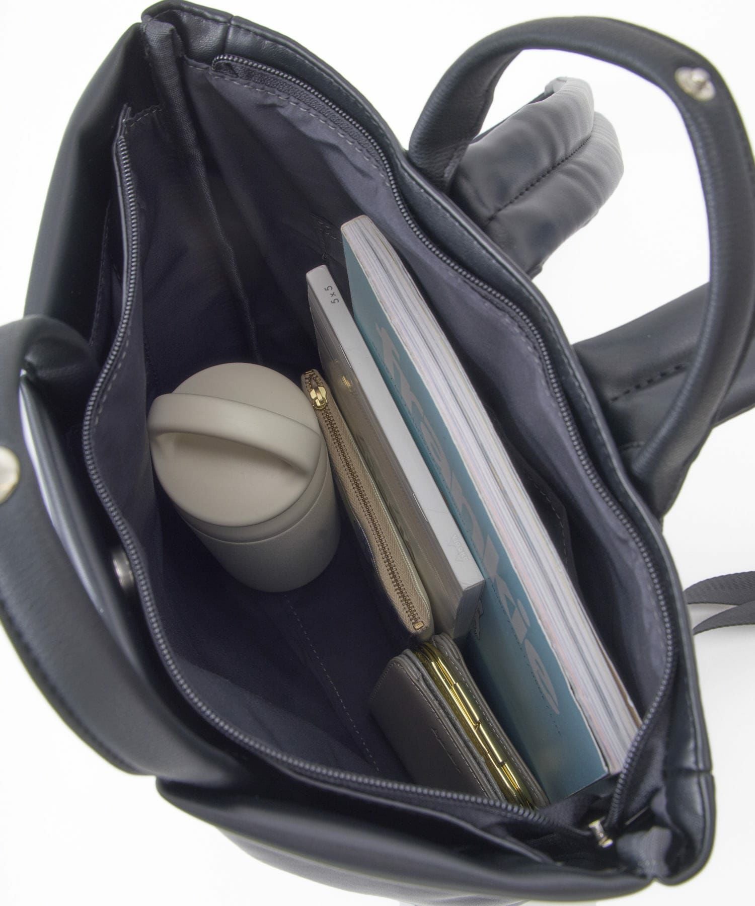 Legato Largo 肩楽 リュック トート型リュック A4収納 PU素材 LH-W0164 ブラック