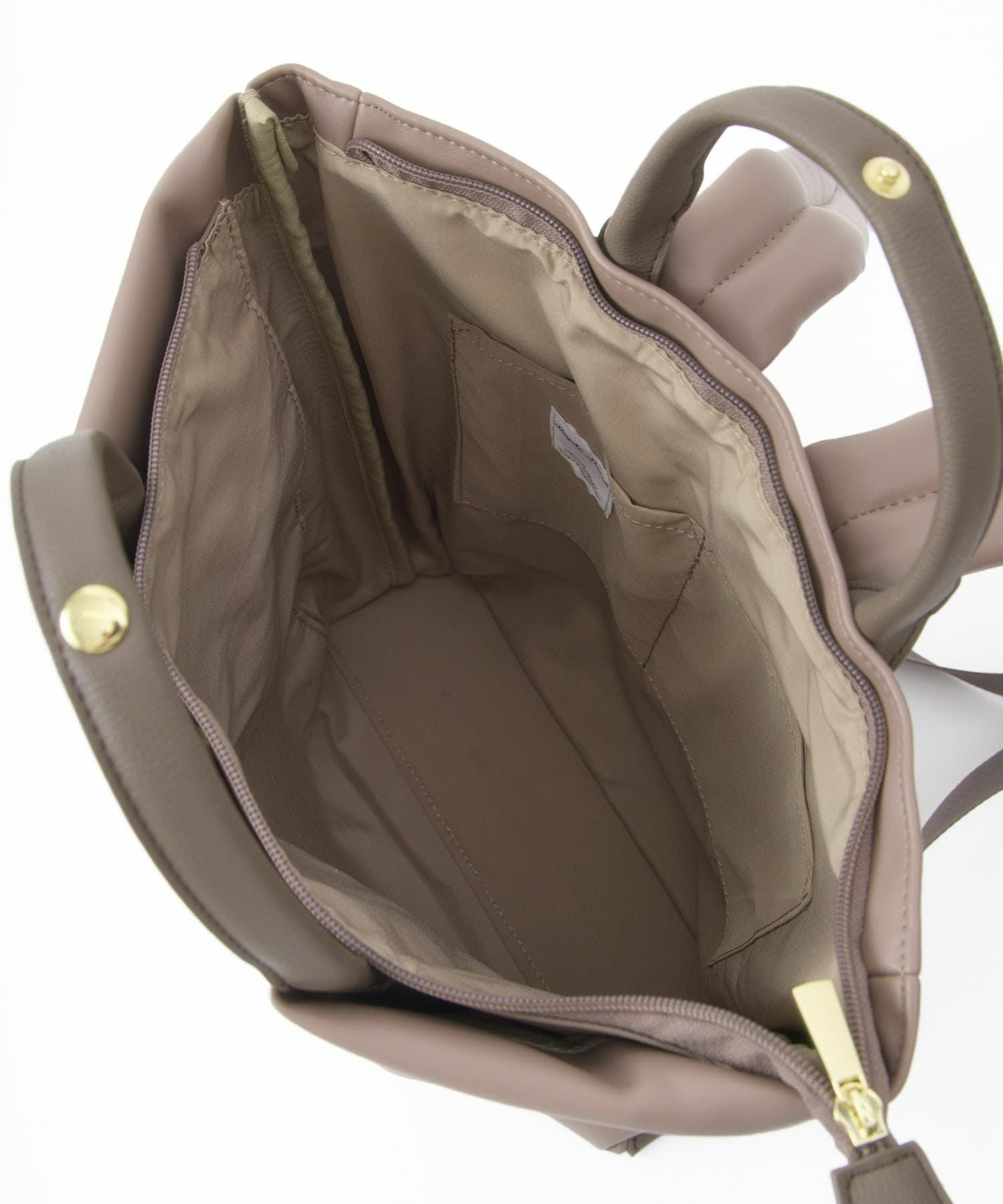 Legato Largo 肩楽 リュック トート型リュック A4収納 PU素材 LH-W0164 グレーベージュ