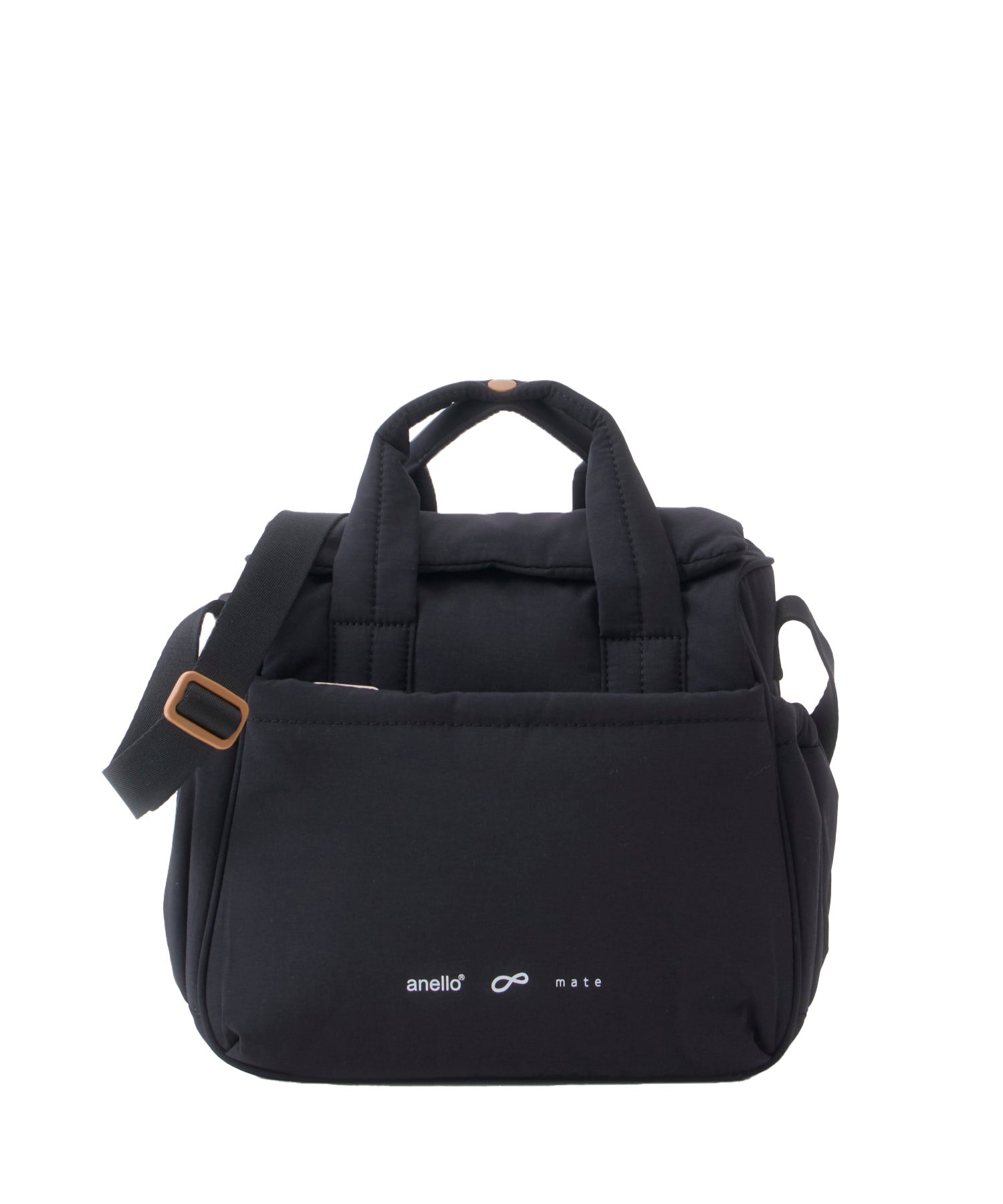 anello　mate　COTTO　ミニショルダーバッグ　マザーズバッグ　TPU素材　AIY0191　ショルダー付き　ブラック