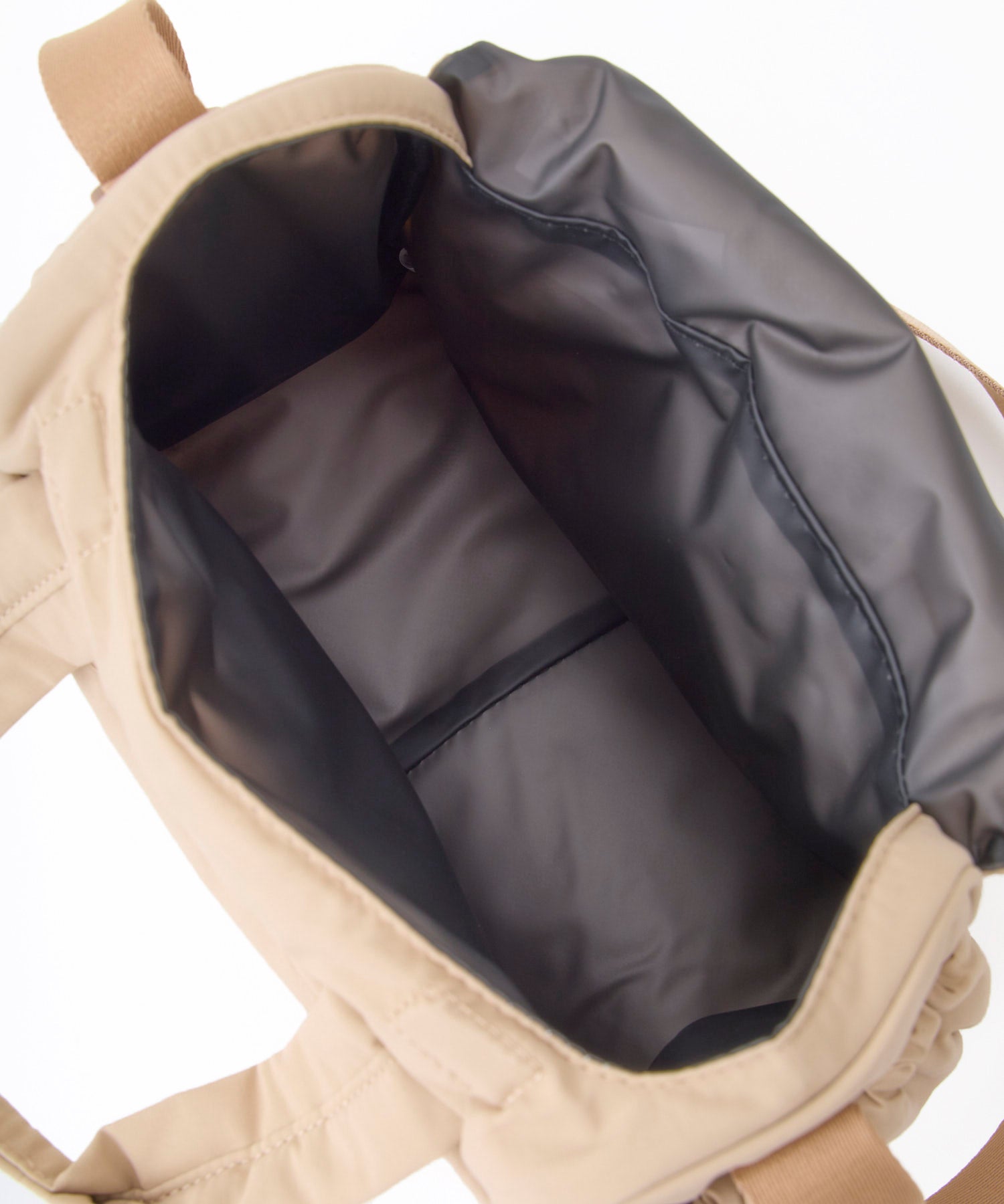 anello　mate　COTTO　ミニショルダーバッグ　マザーズバッグ　TPU素材　AIY0191　ショルダー付き　ベージュ
