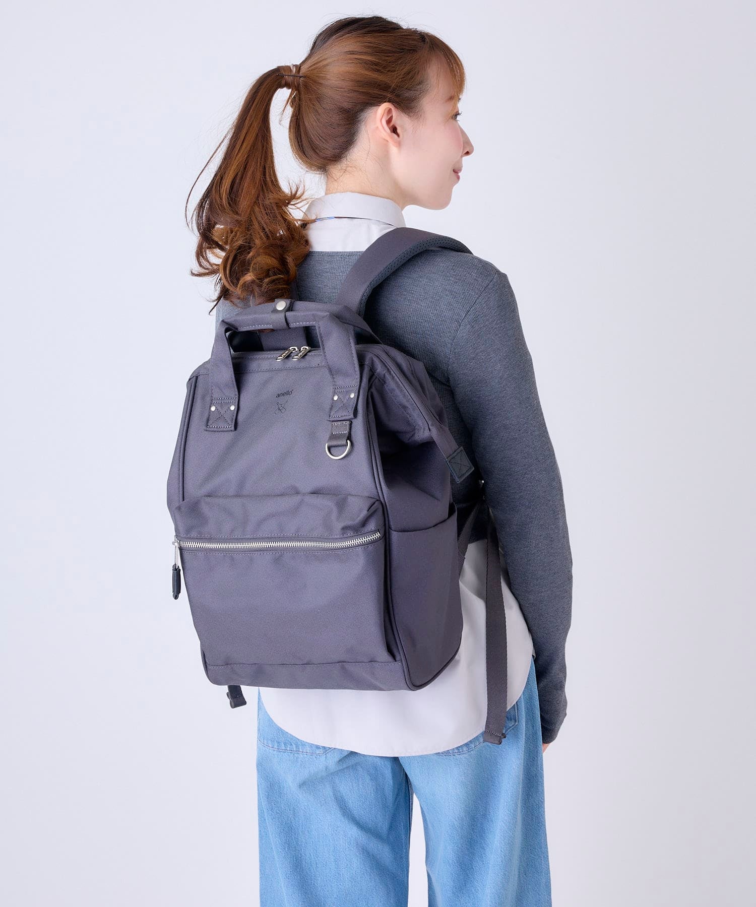 anello リュック バックパック 13インチPC収納 A4収納 撥水 キャリーオン NATIVE ATB0193N