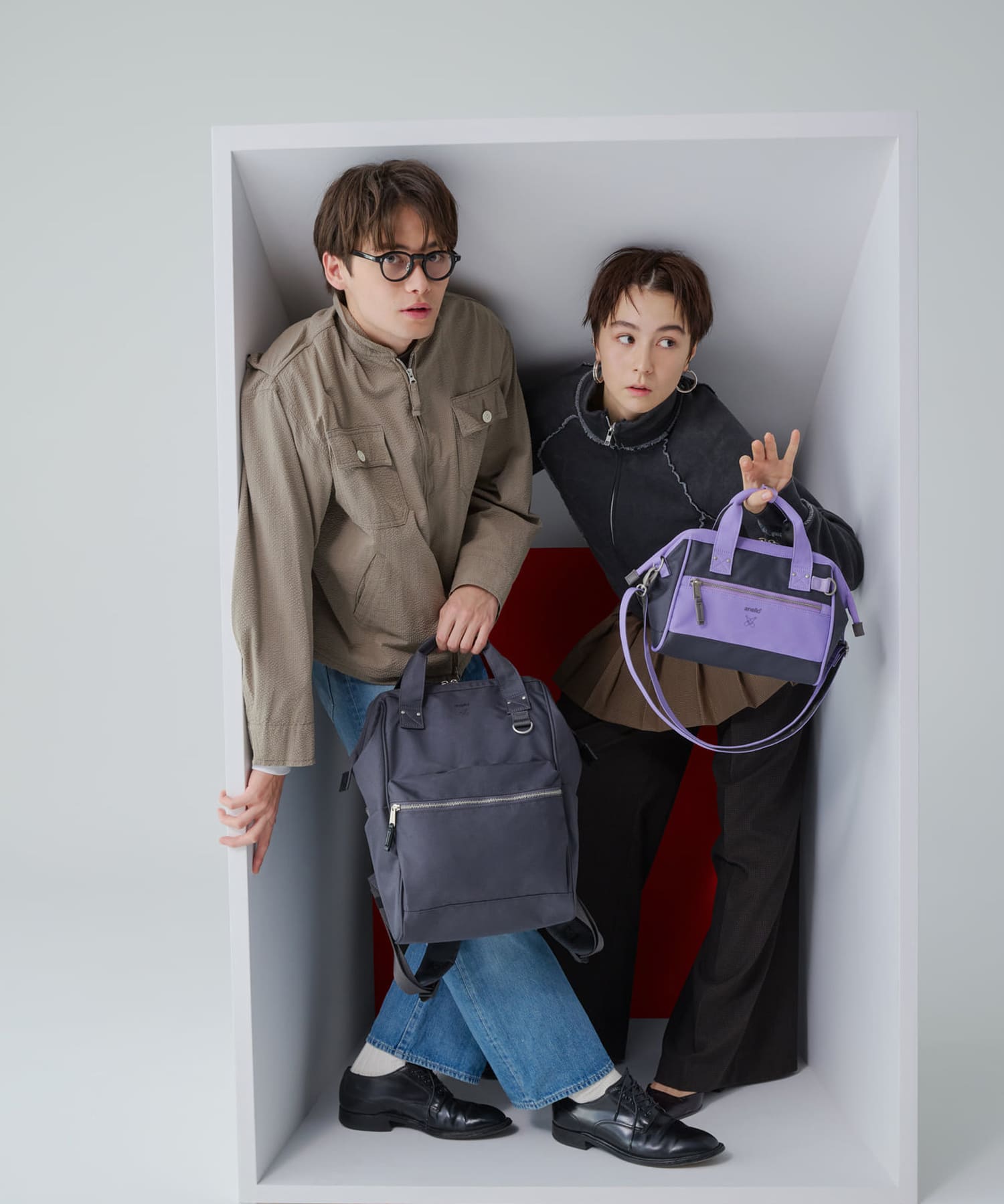 anello リュック バックパック 13インチPC収納 A4収納 撥水 キャリーオン NATIVE ATB0193N