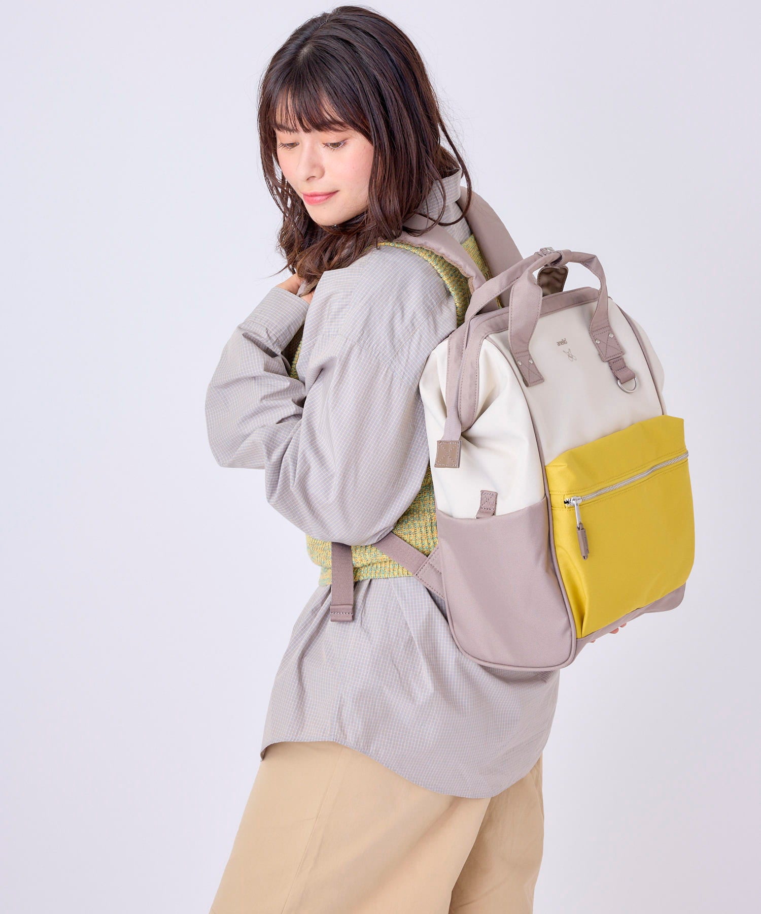 口金リュック (R) 配色カラー/CROSS BOTTLE 商品詳細 | anello(アネロ