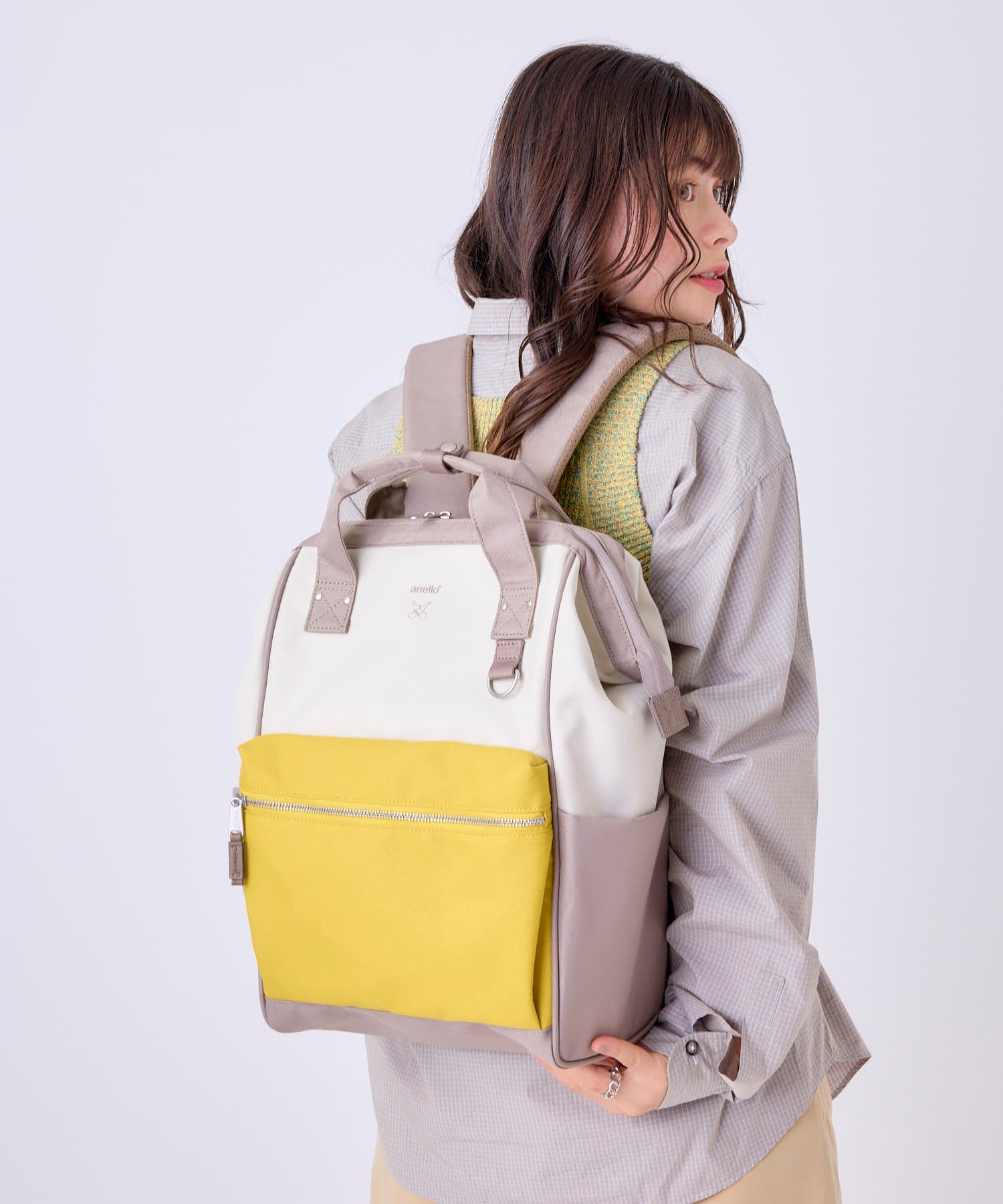 anello リュック バックパック 13インチPC収納 A4収納 撥水 キャリーオン NATIVE ATB0193NY