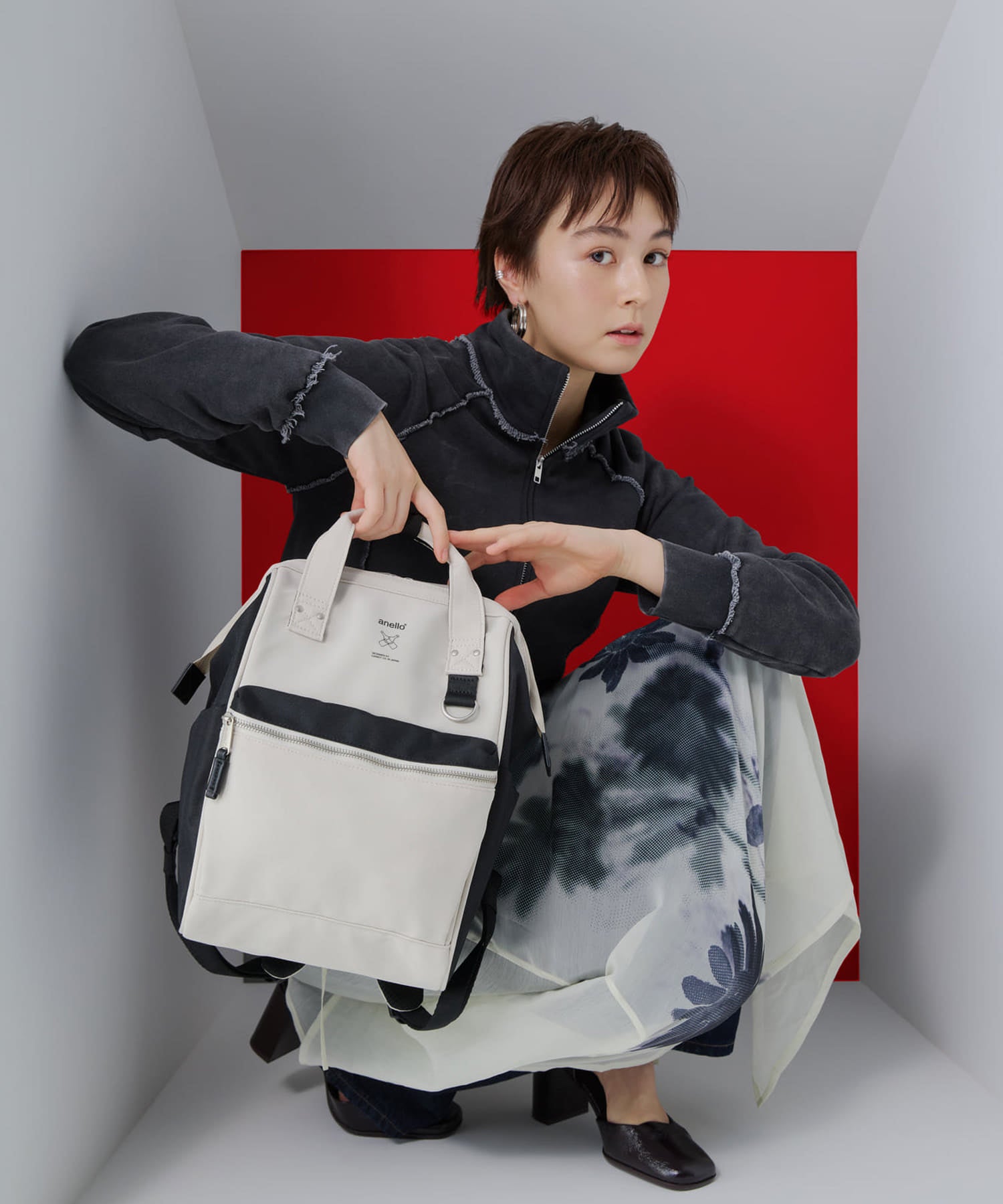 anello リュック バックパック PC収納 A4収納 撥水 キャリーオン NATIVE ATB0197NY