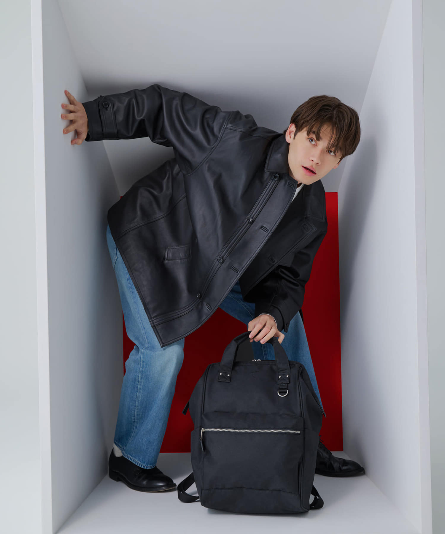 anello リュック バックパック 15インチPC収納 A4収納 撥水 キャリーオン NATIVE ATB2521N