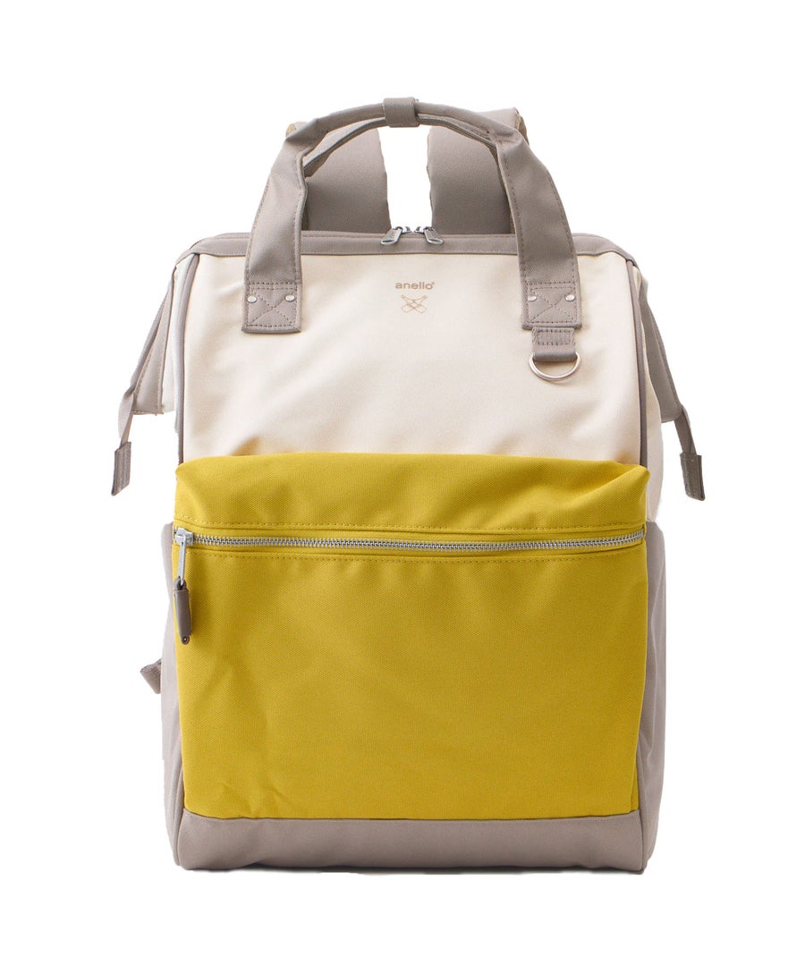 anello リュック バックパック 15インチPC収納 A4収納 撥水 キャリーオン NATIVE ATB2521NY マスタード