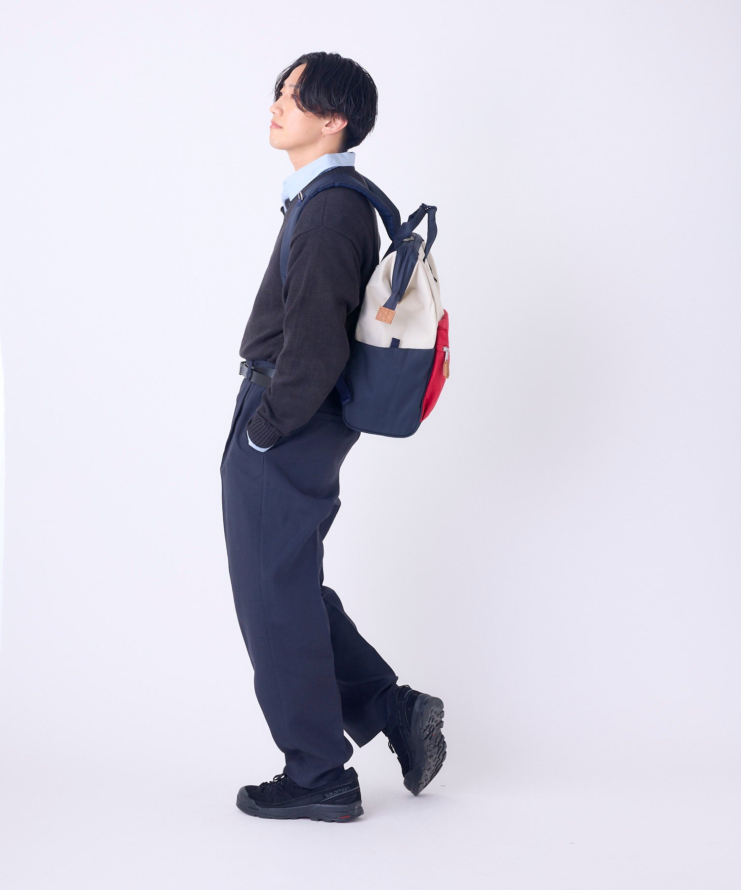口金リュック (L) 配色カラー/CROSS BOTTLE 商品詳細 | anello(アネロ
