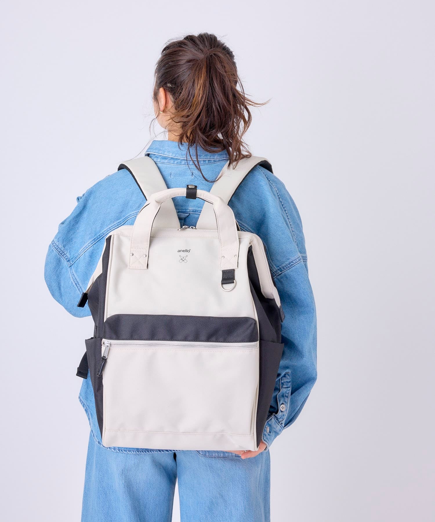 anello リュック バックパック 15インチPC収納 A4収納 撥水 キャリーオン NATIVE ATB2521NY