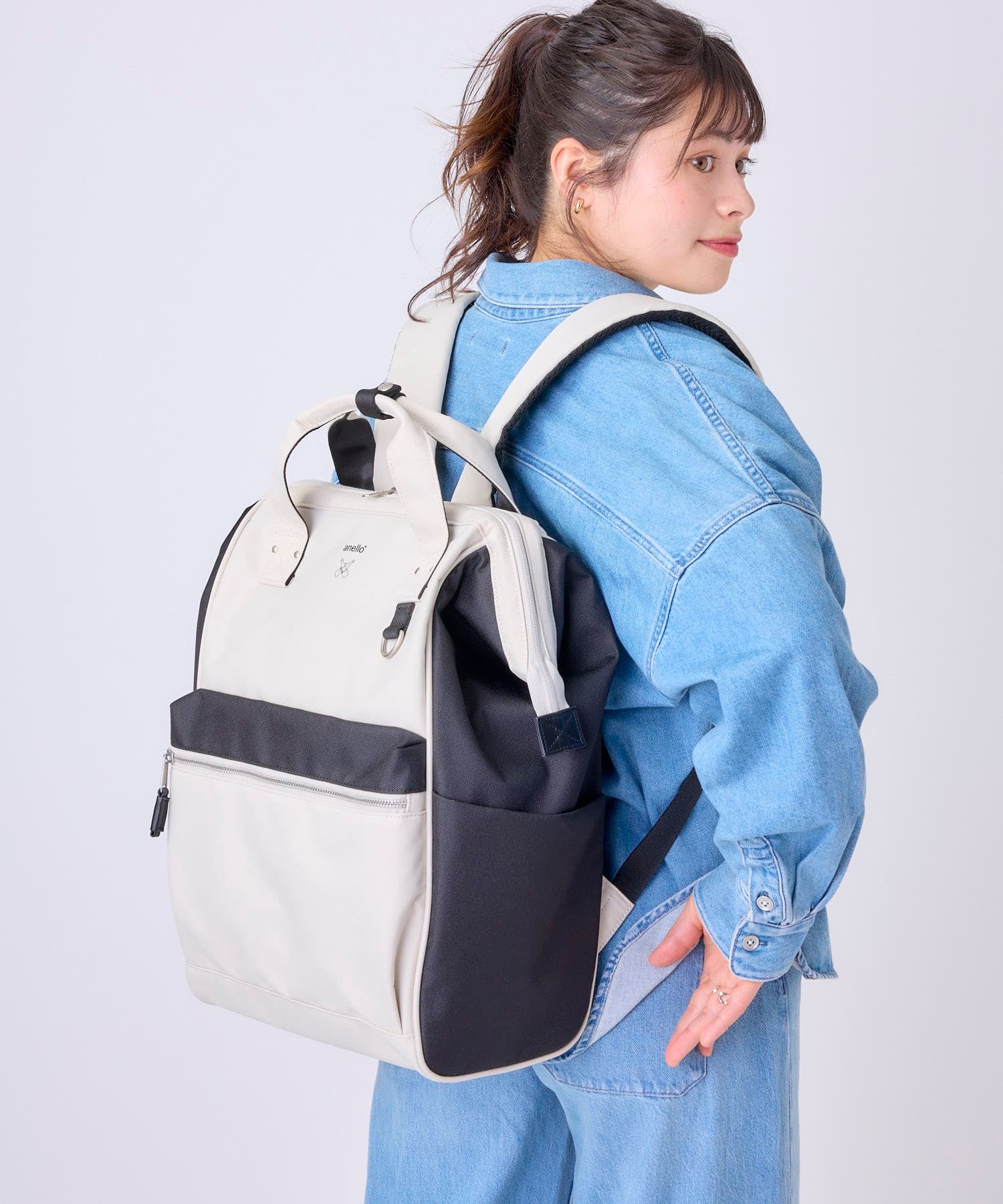 anello リュック バックパック 15インチPC収納 A4収納 撥水 キャリーオン NATIVE ATB2521NY