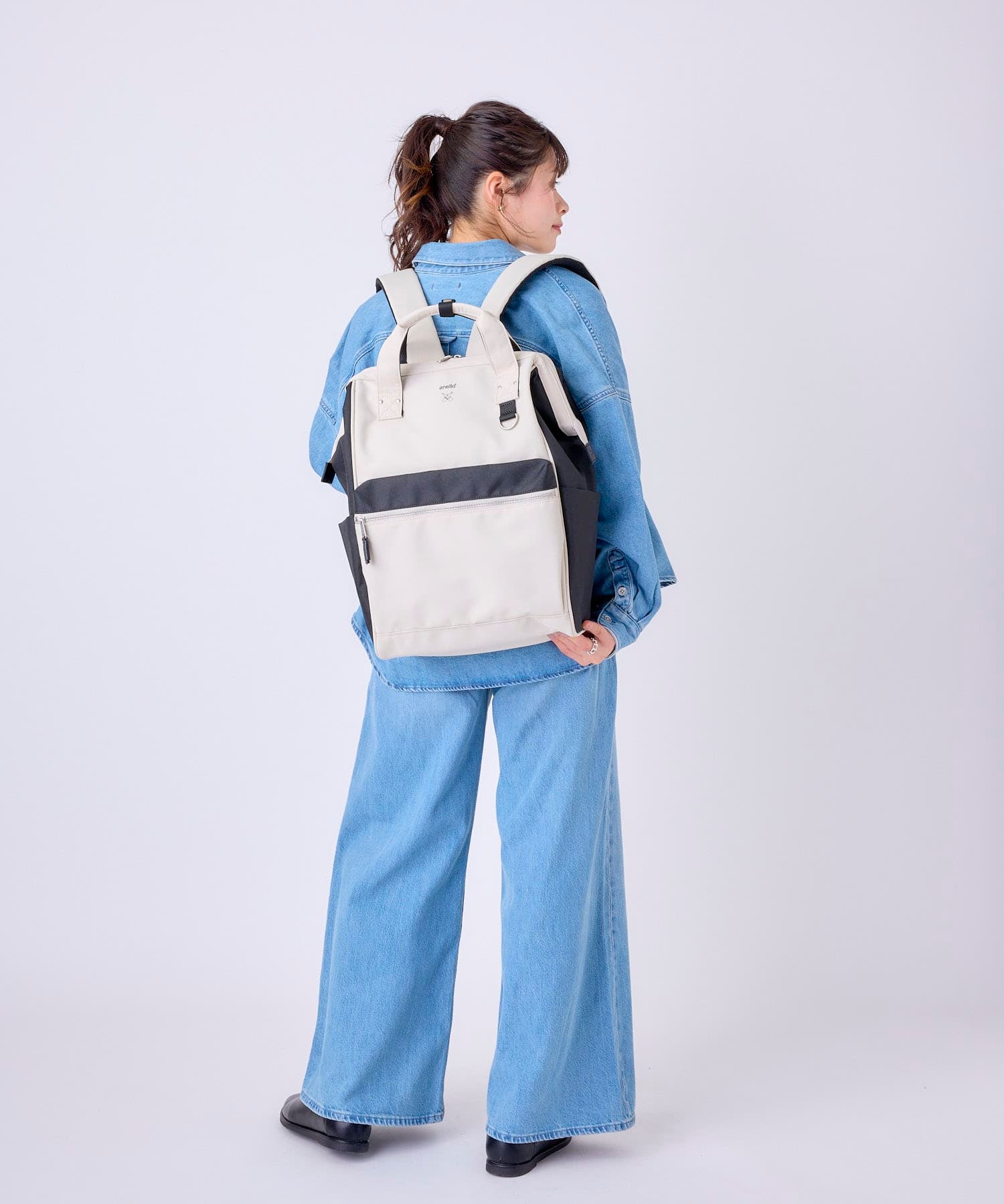 anello リュック バックパック 15インチPC収納 A4収納 撥水 キャリーオン NATIVE ATB2521NY