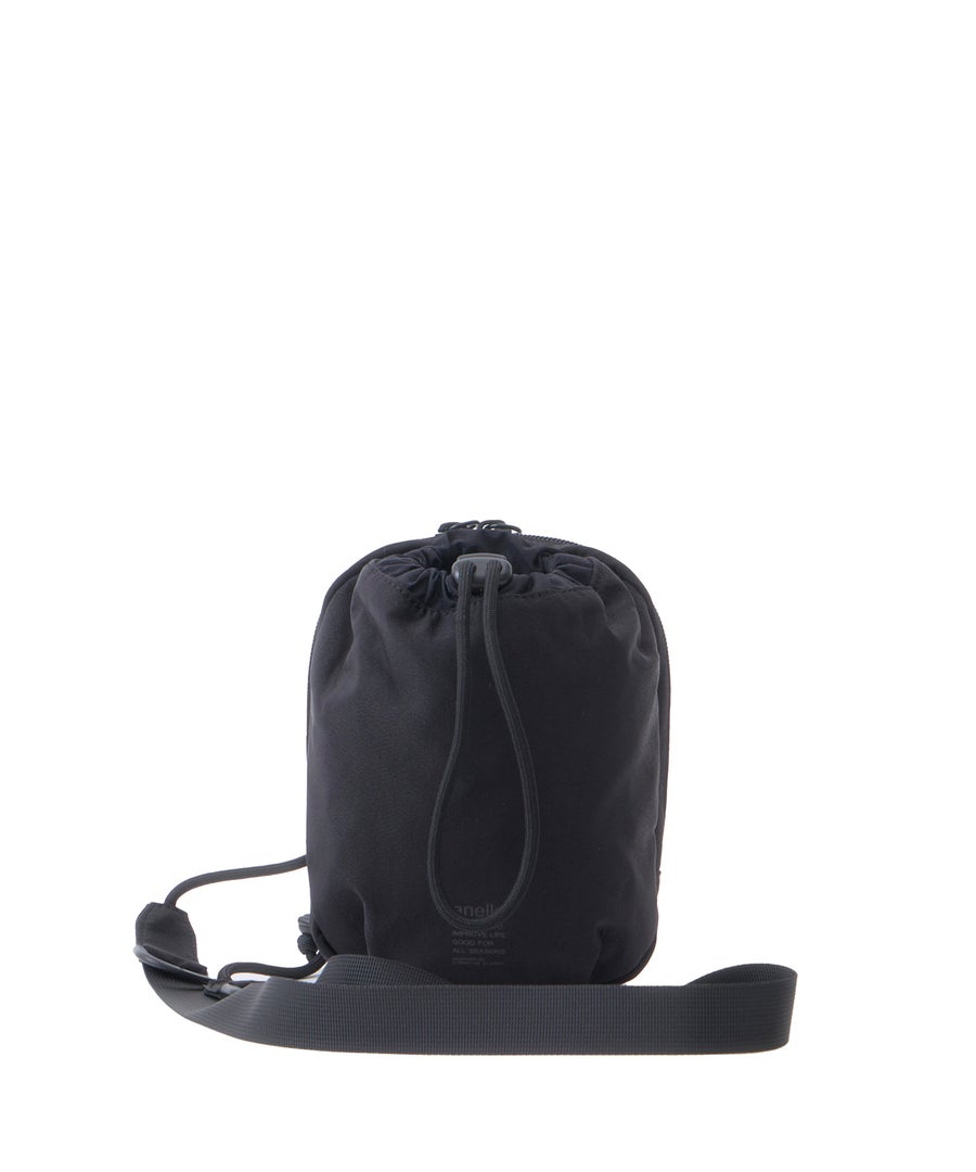 anello ミニショルダーバッグ　FIT　PUMP　洗濯可能　ショルダー取り外し可能　ATB5161　サブバッグ　ブラック
