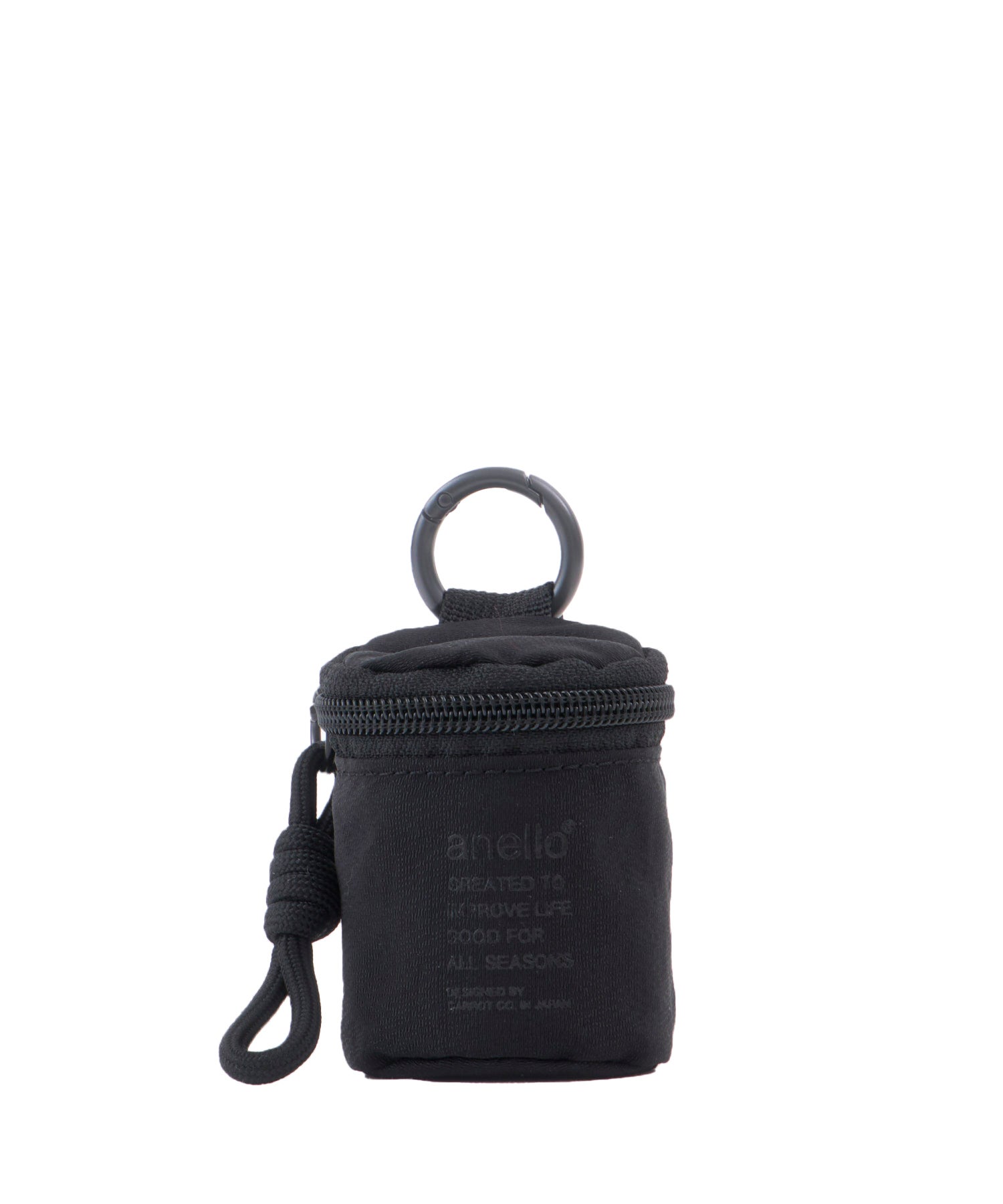 anello ポーチ　PUMP　FIT　洗濯可能　エコバッグ　カラビナ付き　ATB5167　コンパクト　ブラック