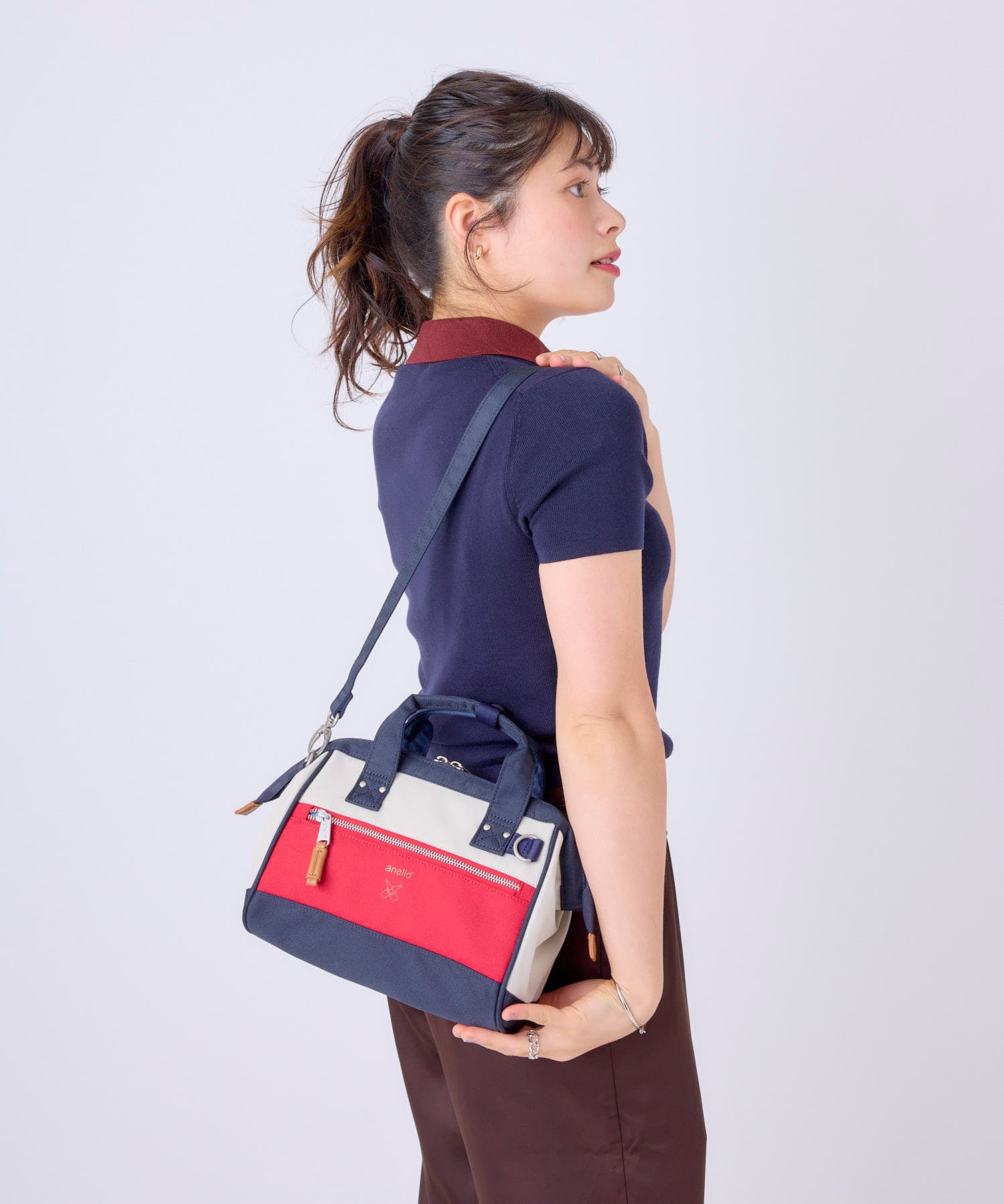 anello ショルダーバッグ 2WAY A5収納 撥水 NATIVE ATB5181Y