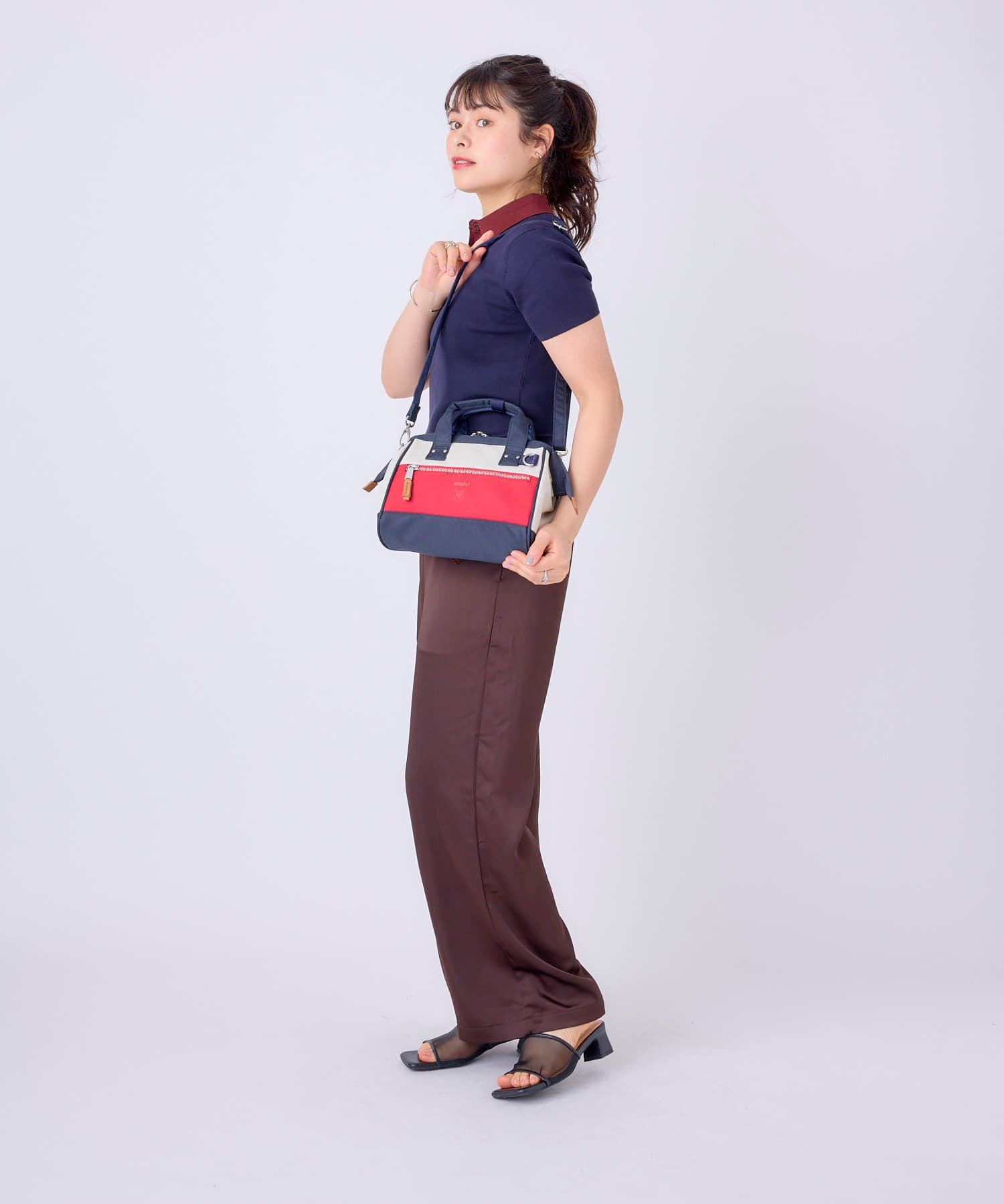 anello ショルダーバッグ 2WAY A5収納 撥水 NATIVE ATB5181Y