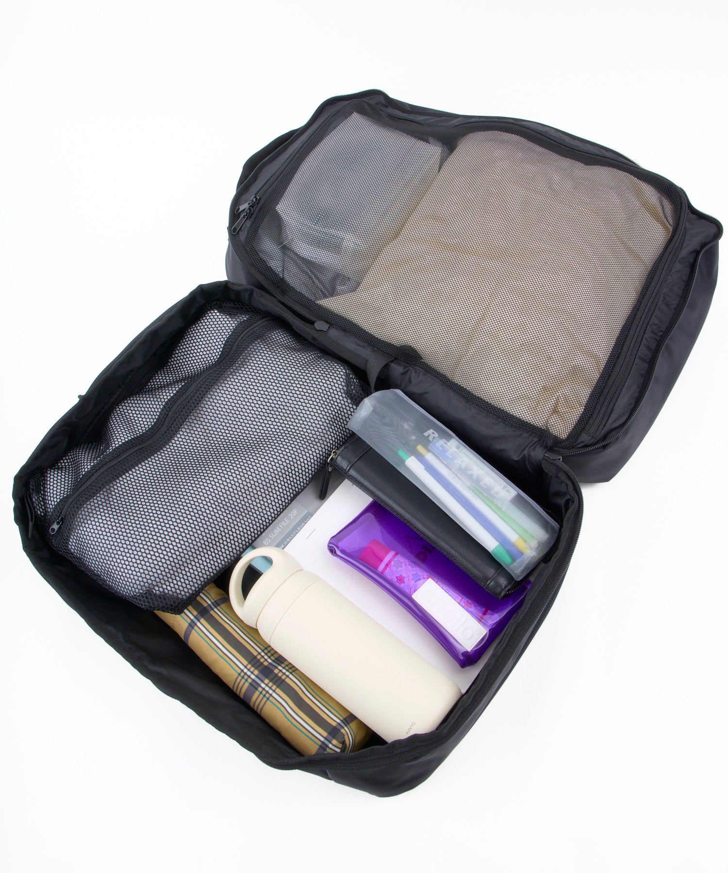 anello リュック　PACKT　EXPAND　ATR0411　トラベルバッグ　30L　エアフィットパネル　撥水加工　キャリーオンテープ