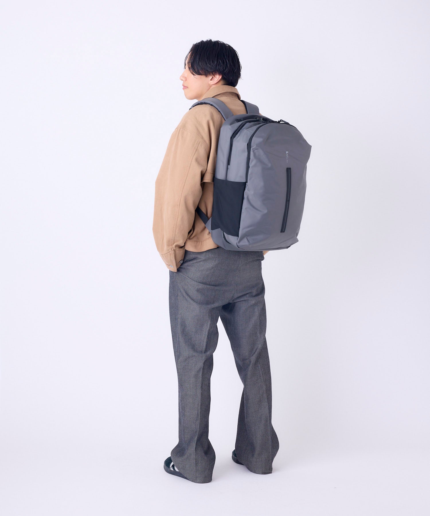 anello リュック　PACKT　EXPAND　ATR0411　トラベルバッグ　30L　エアフィットパネル　撥水加工　キャリーオンテープ　グレー